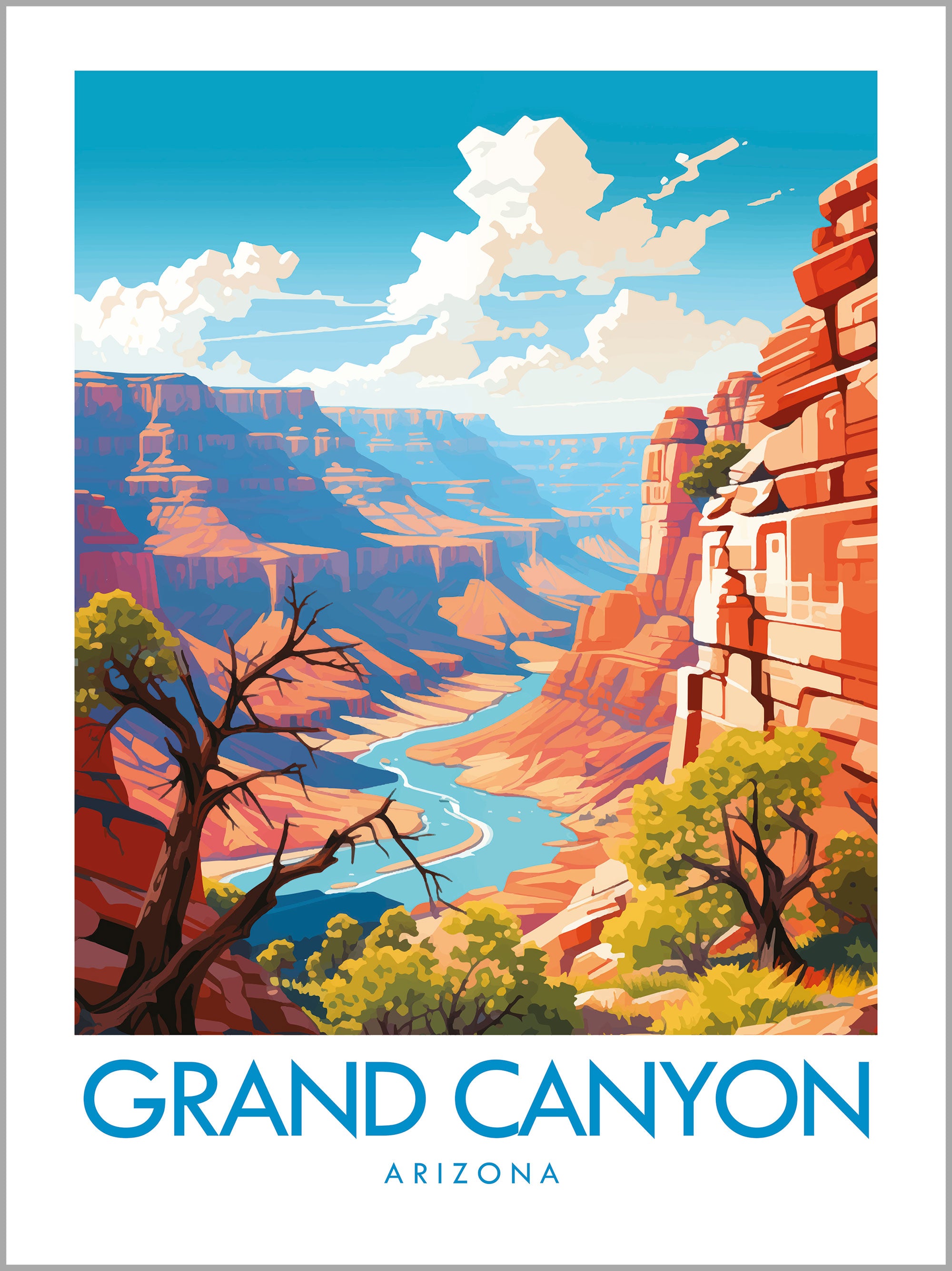 Grand Canyon Travel Print