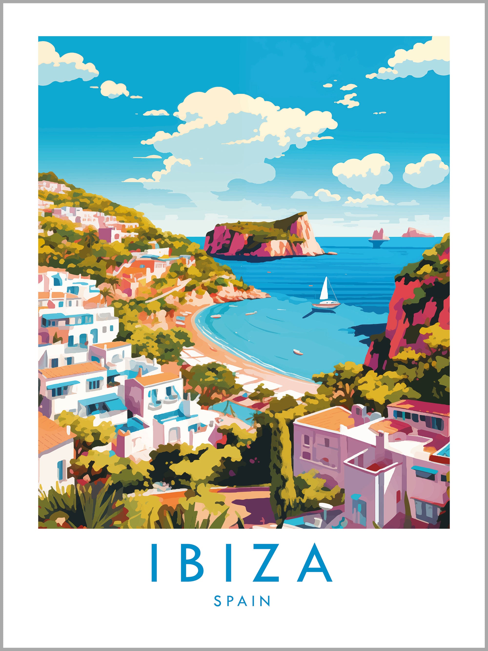 Ibiza Travel Print