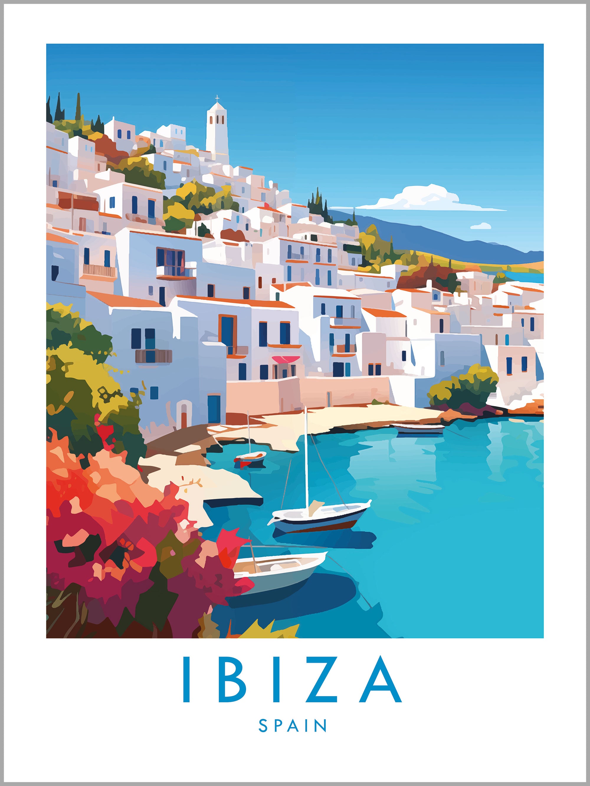 Ibiza Travel Print
