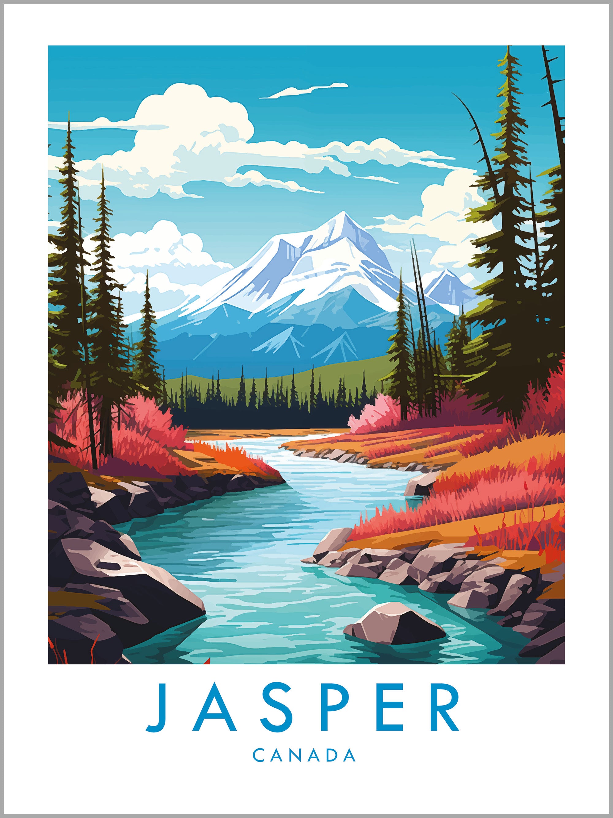 Jasper Travel Print