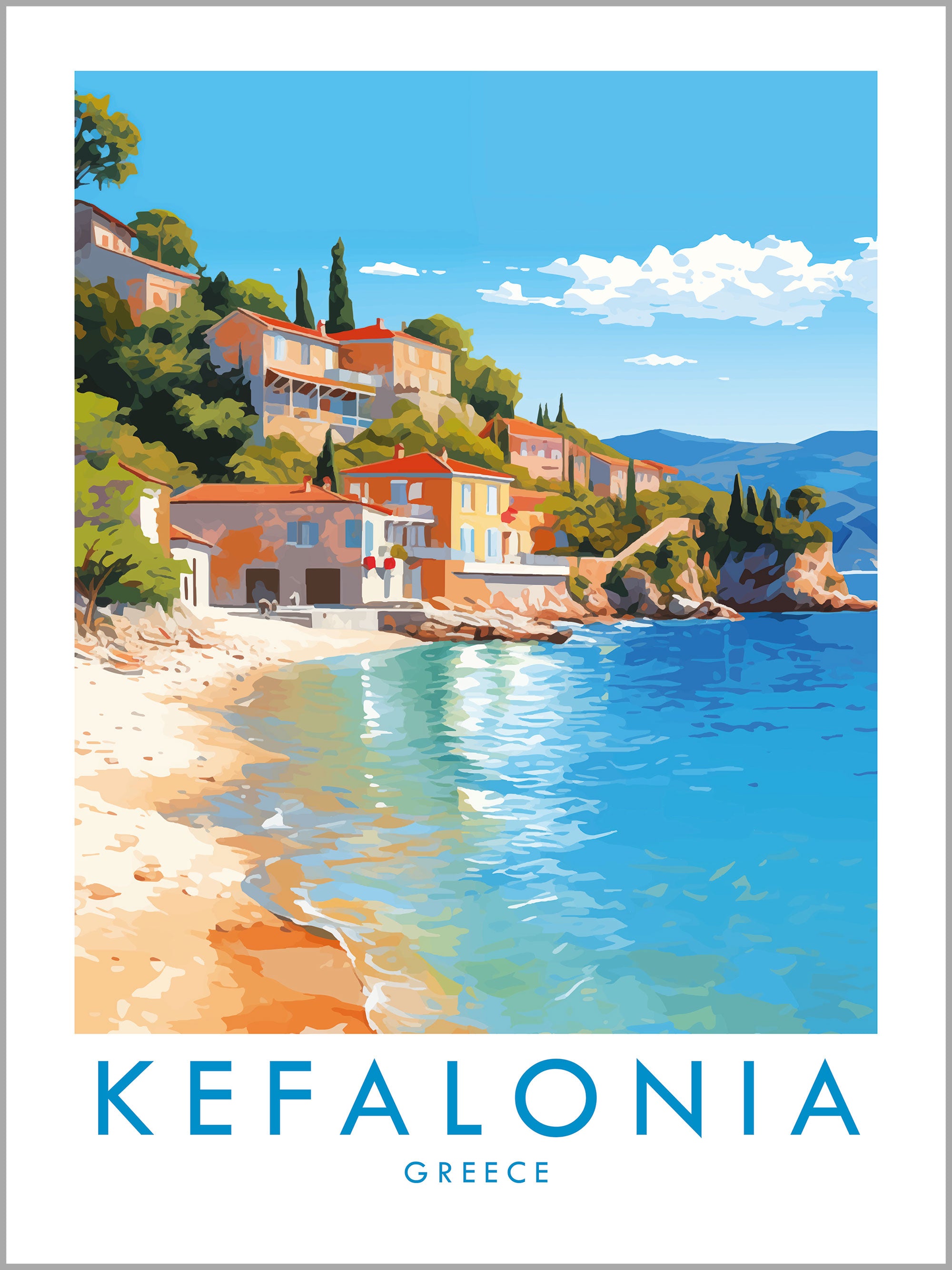Kefalonia Travel Print