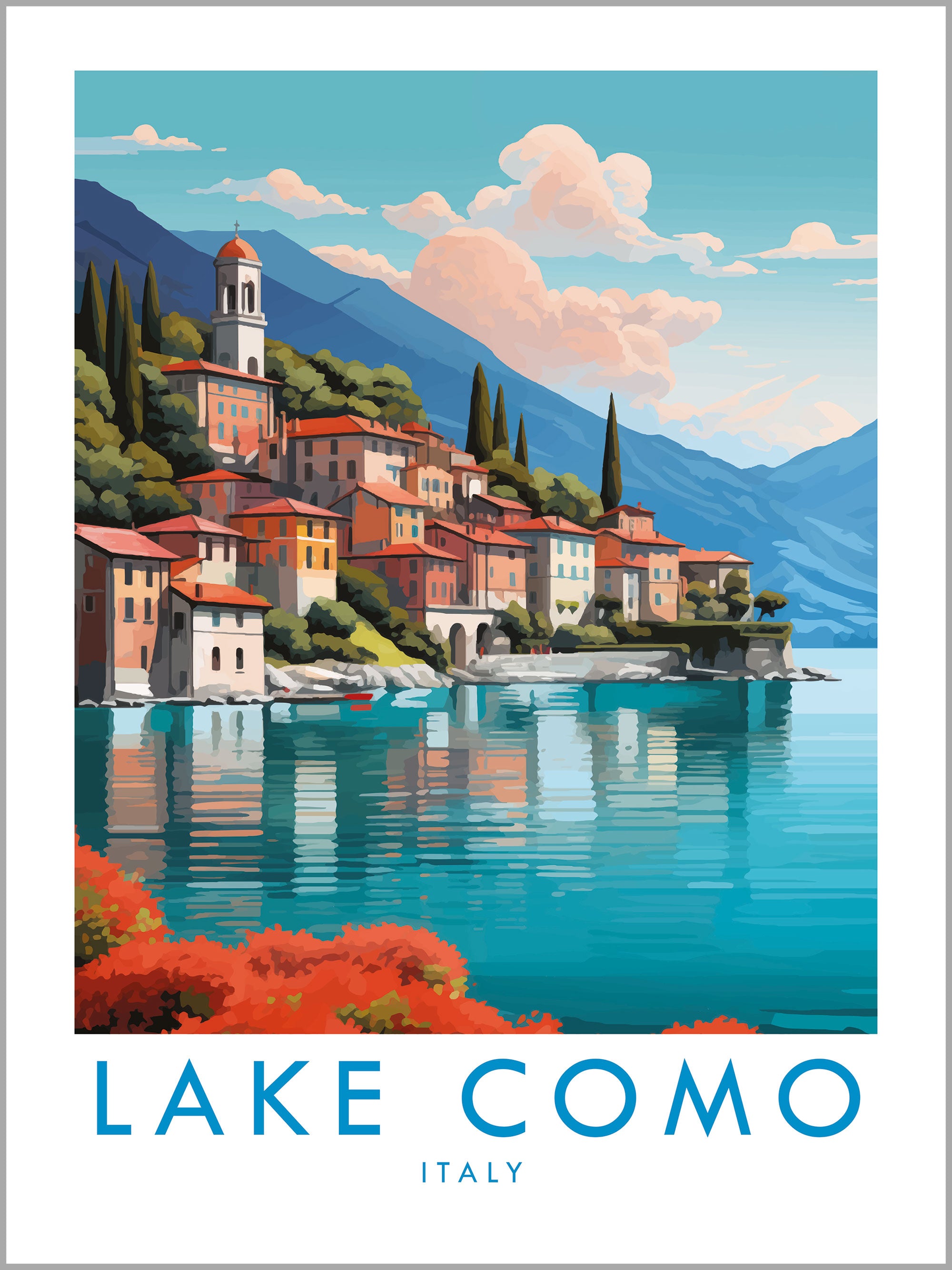 Lake Como Travel Print