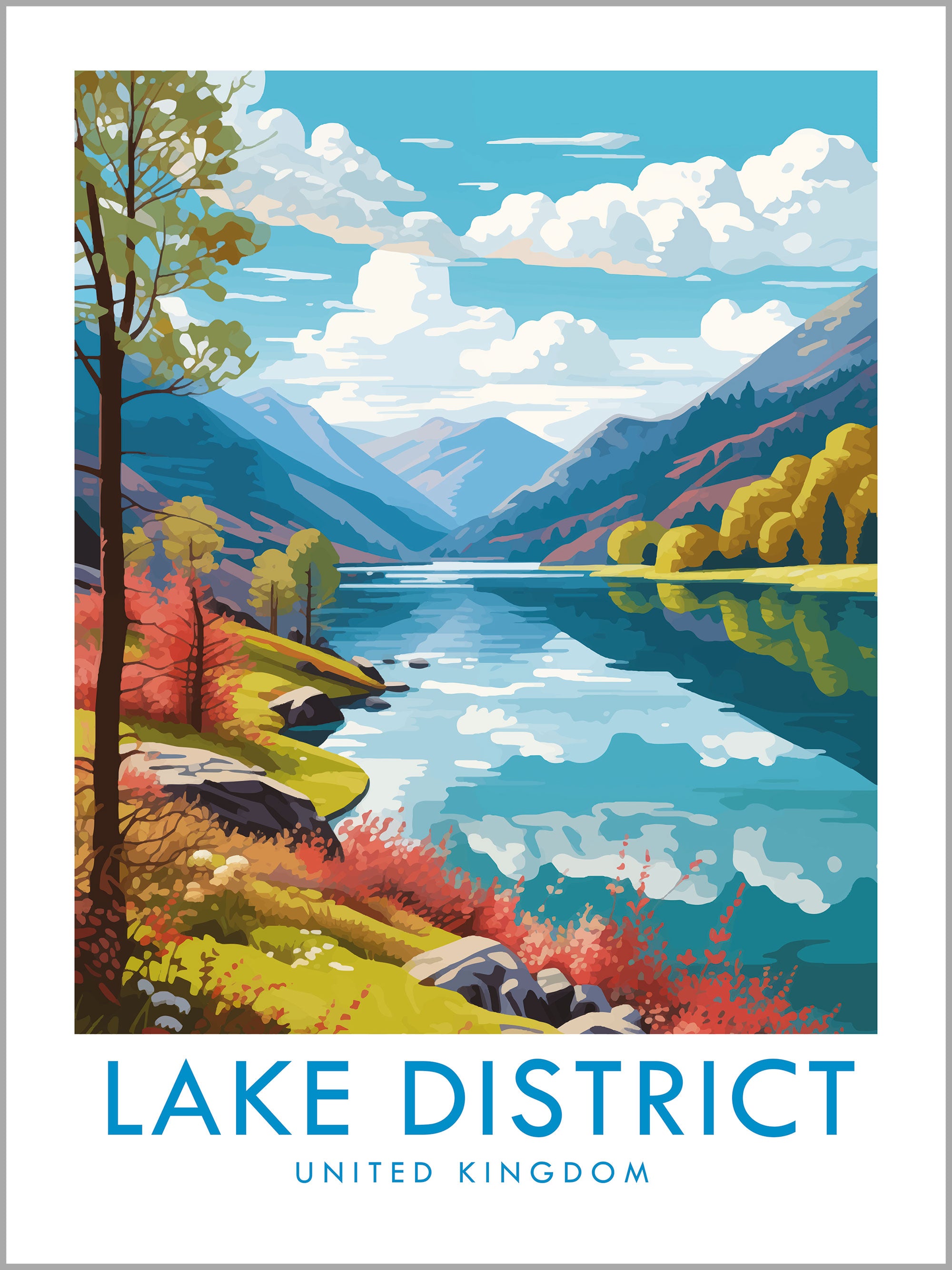 Lake District Travel Print