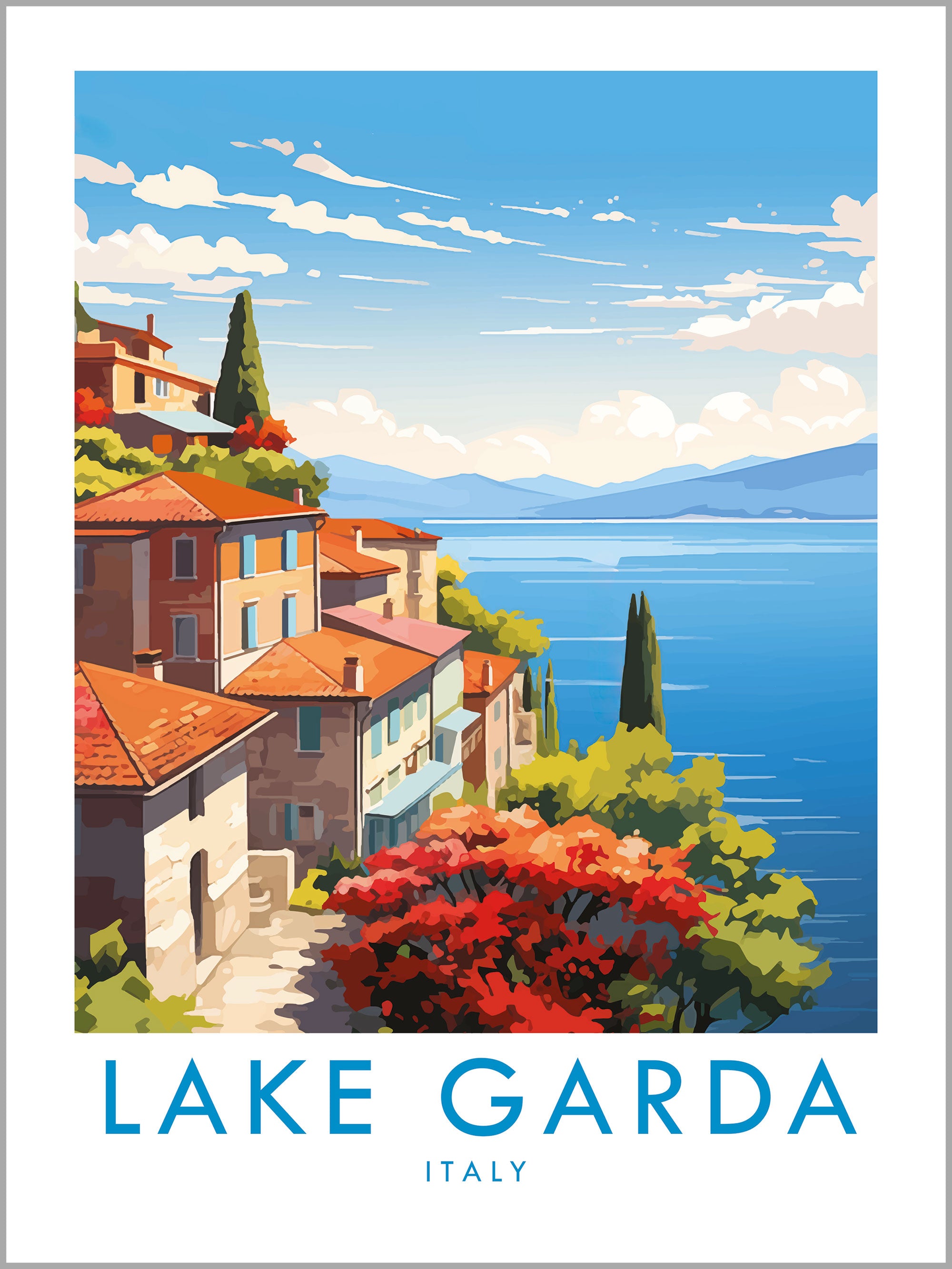 Lake Garda Travel Print