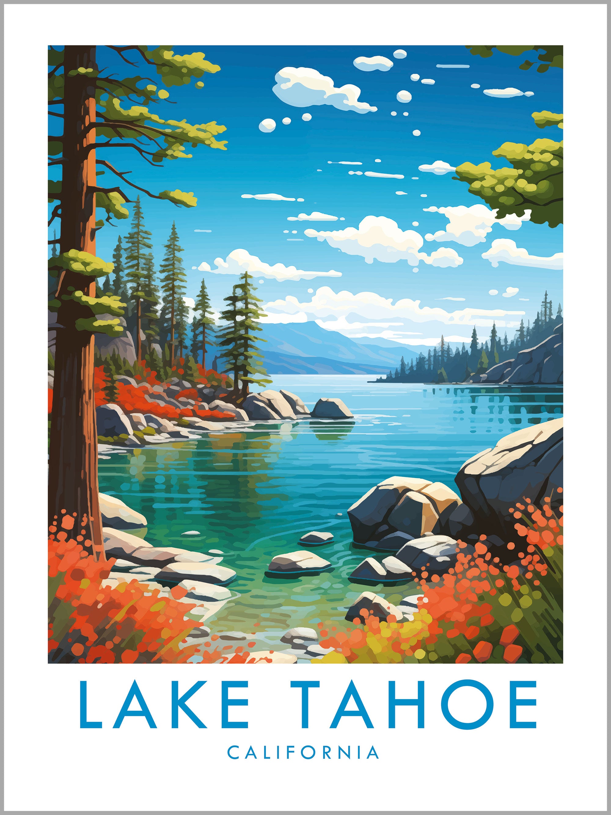 Lake Tahoe Travel Print