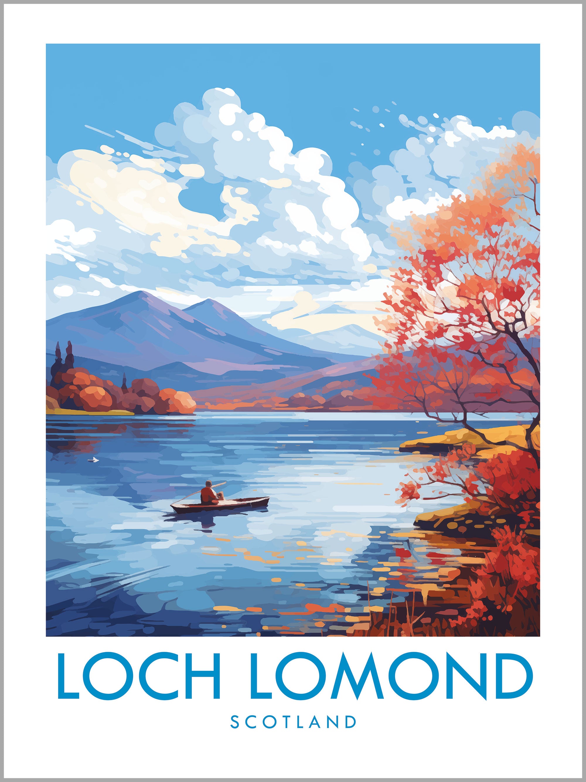 Loch Lomond Travel Print