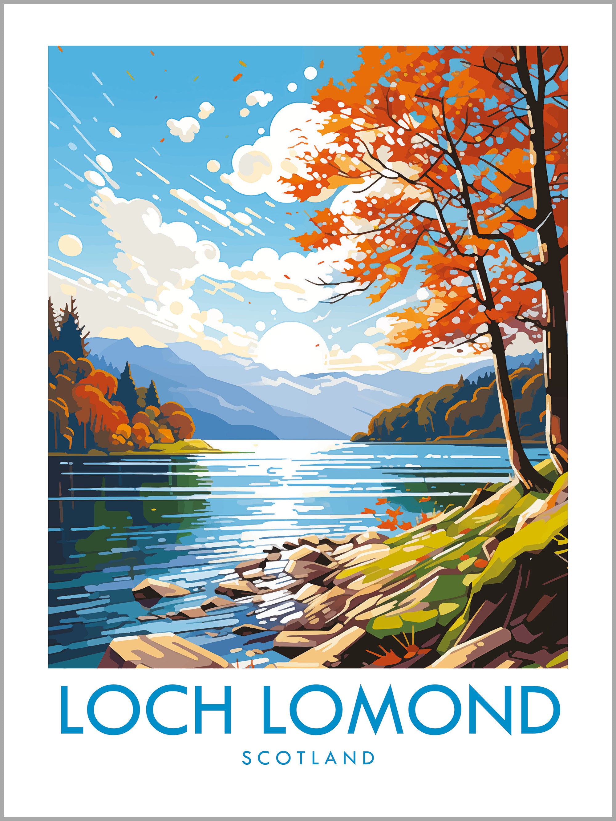 Loch Lomond Travel Print