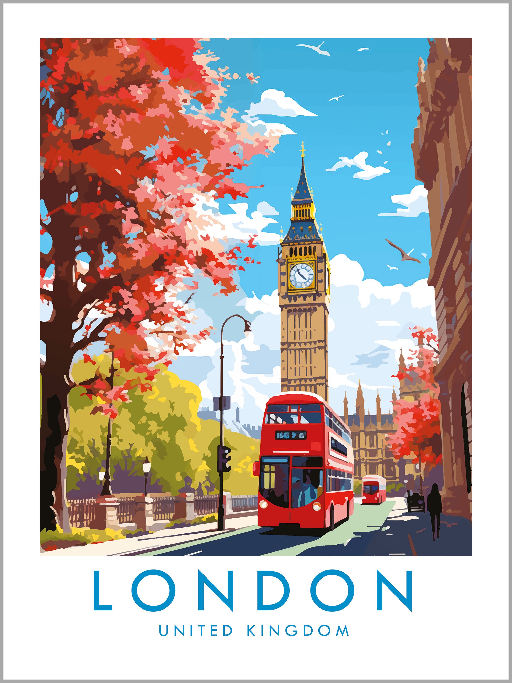 London Travel Print