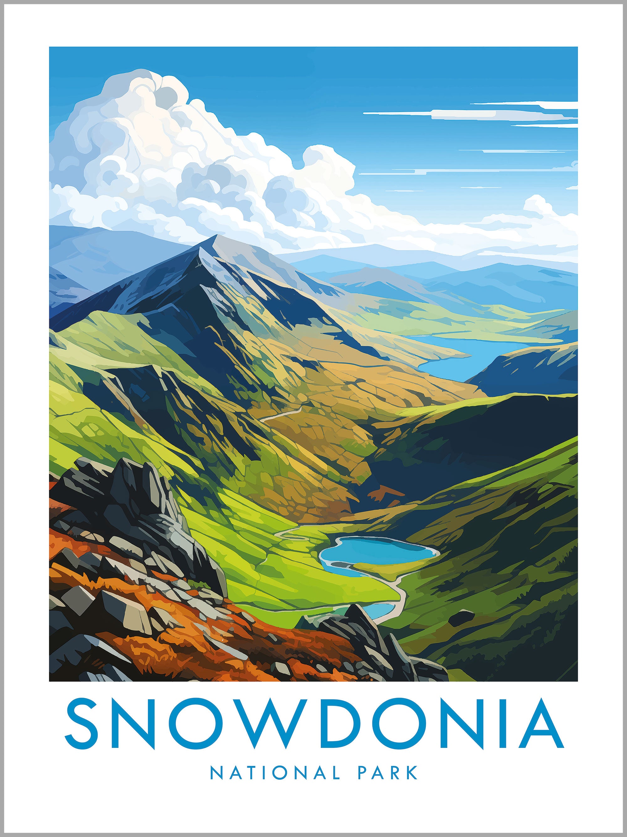 Snowdonia Travel Print