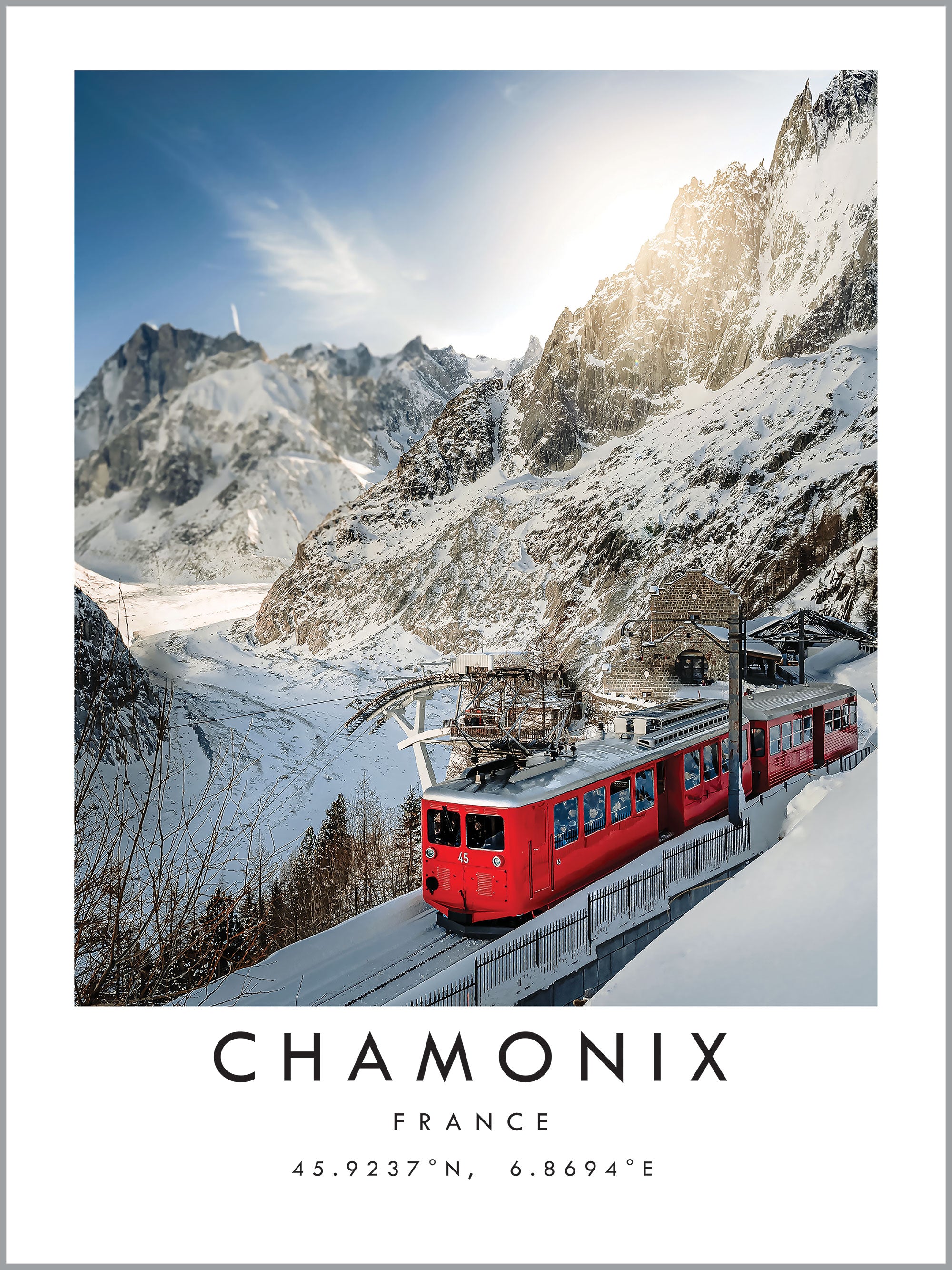 Chamonix Travel Print