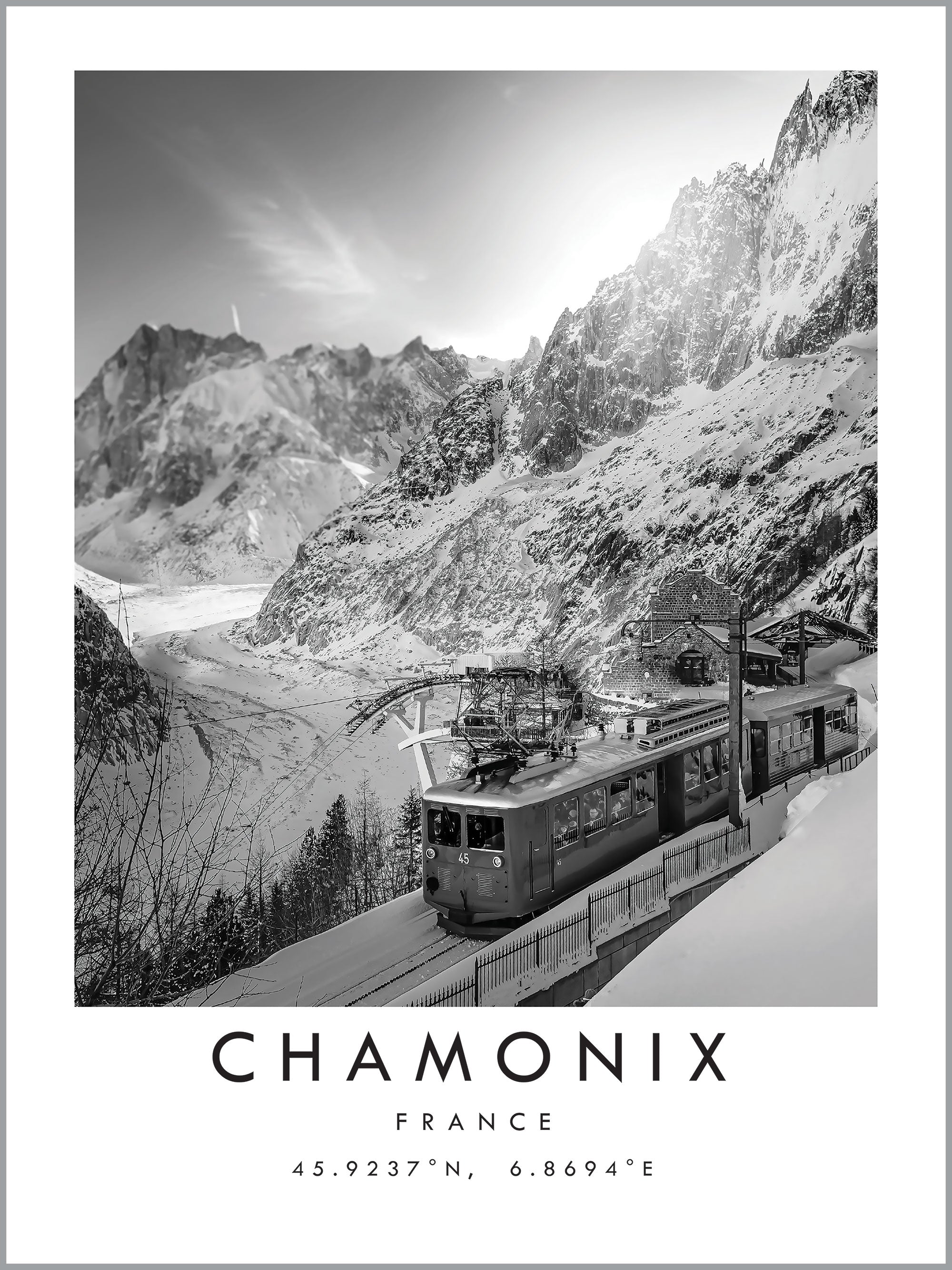 Chamonix Travel Print