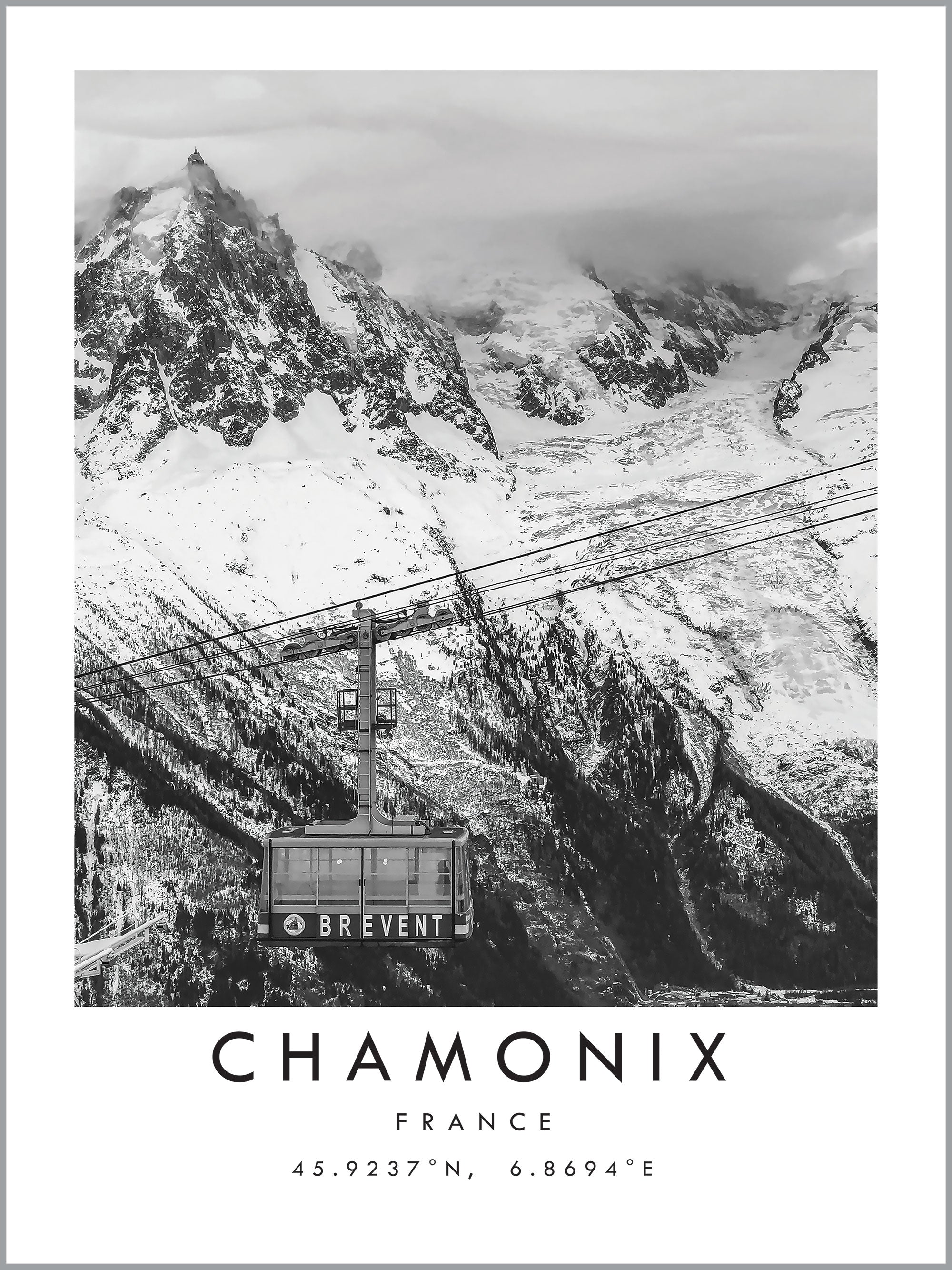 Chamonix Travel Print