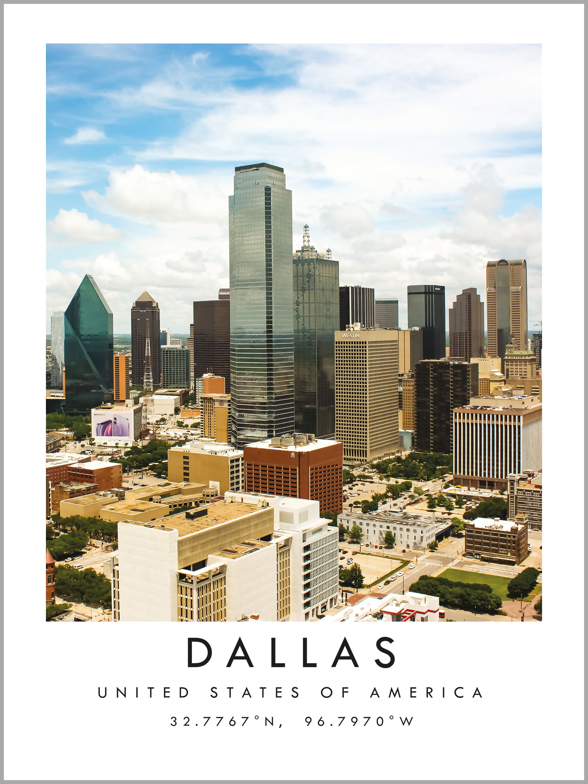 Dallas Travel Print