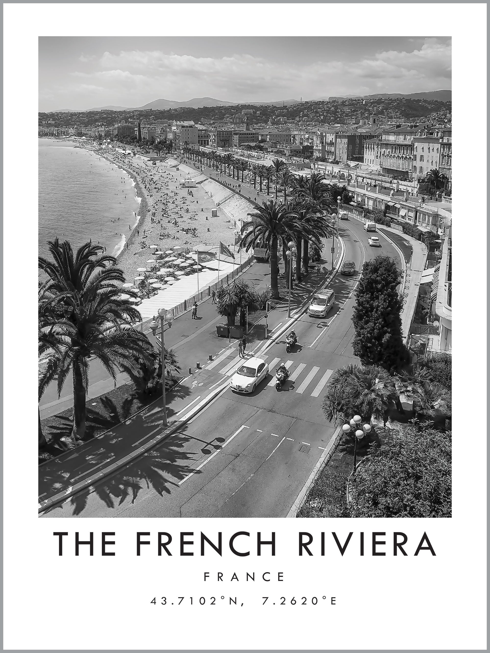 French Riviera Travel Print
