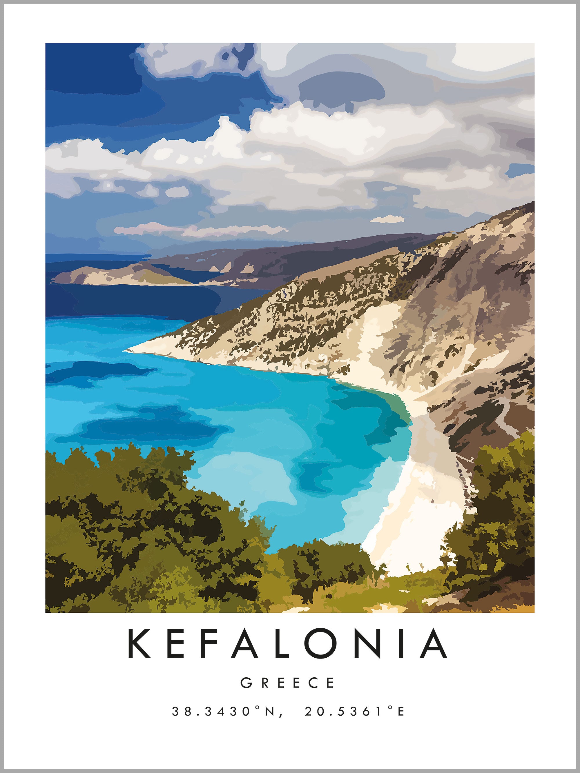 Kefalonia Travel Print