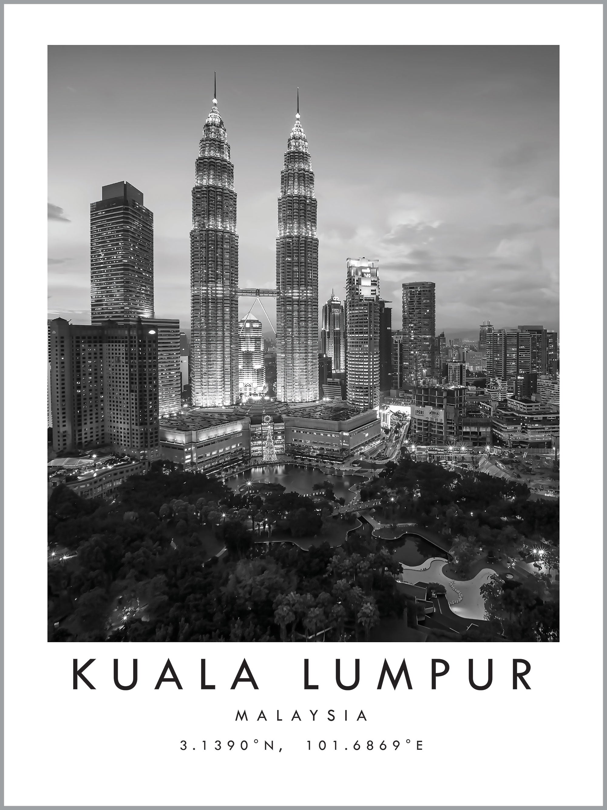 Kuala Lumpur Travel Print