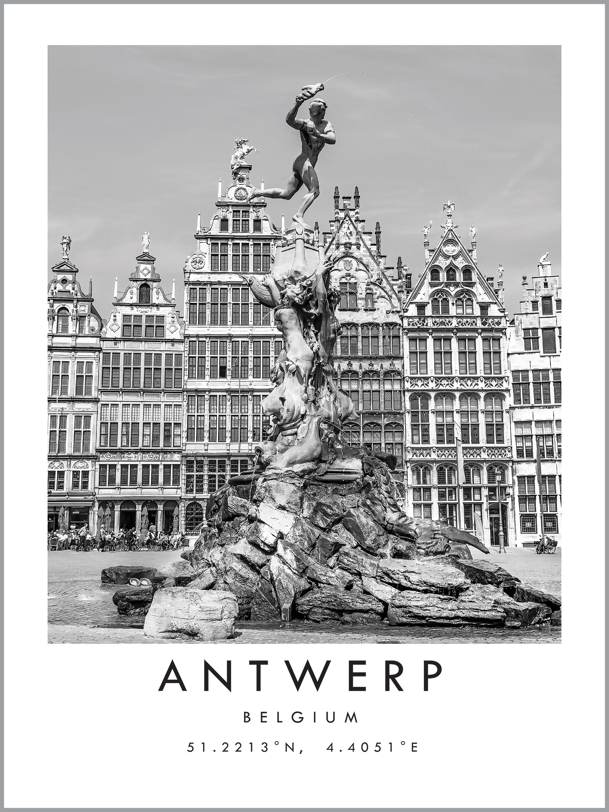 Antwerp Travel Print