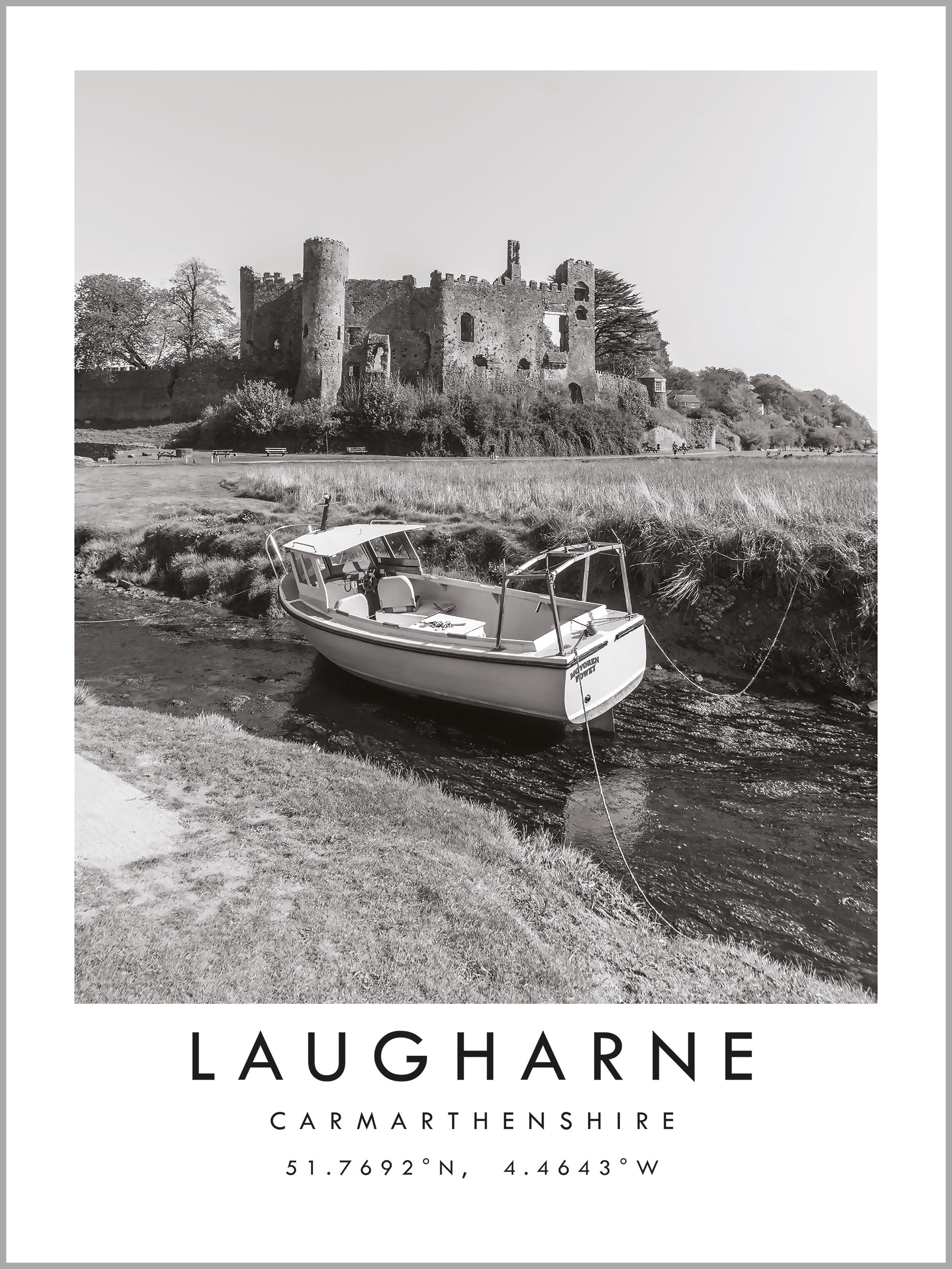 Laugharne Travel Print