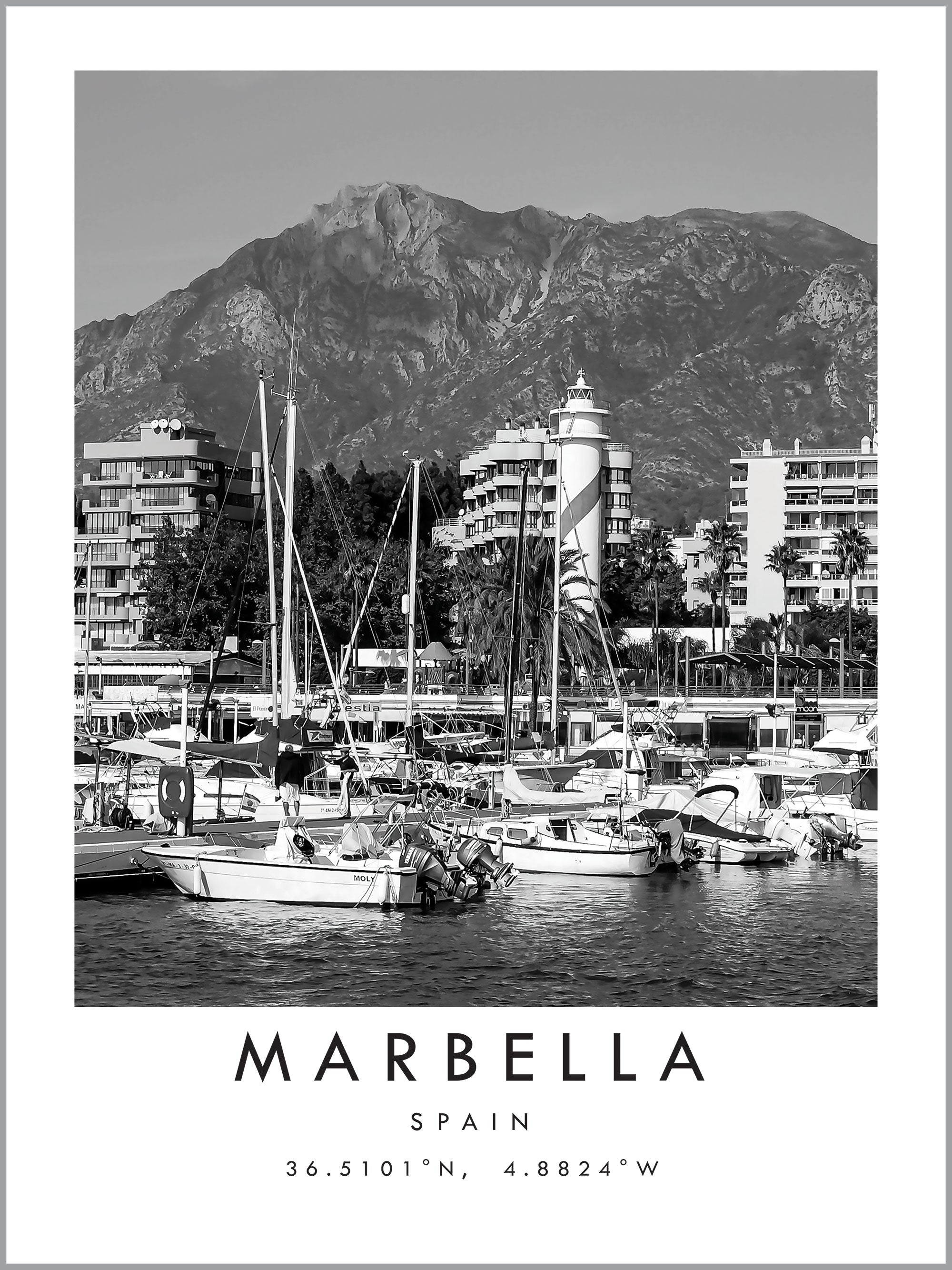 Marbella Travel Print