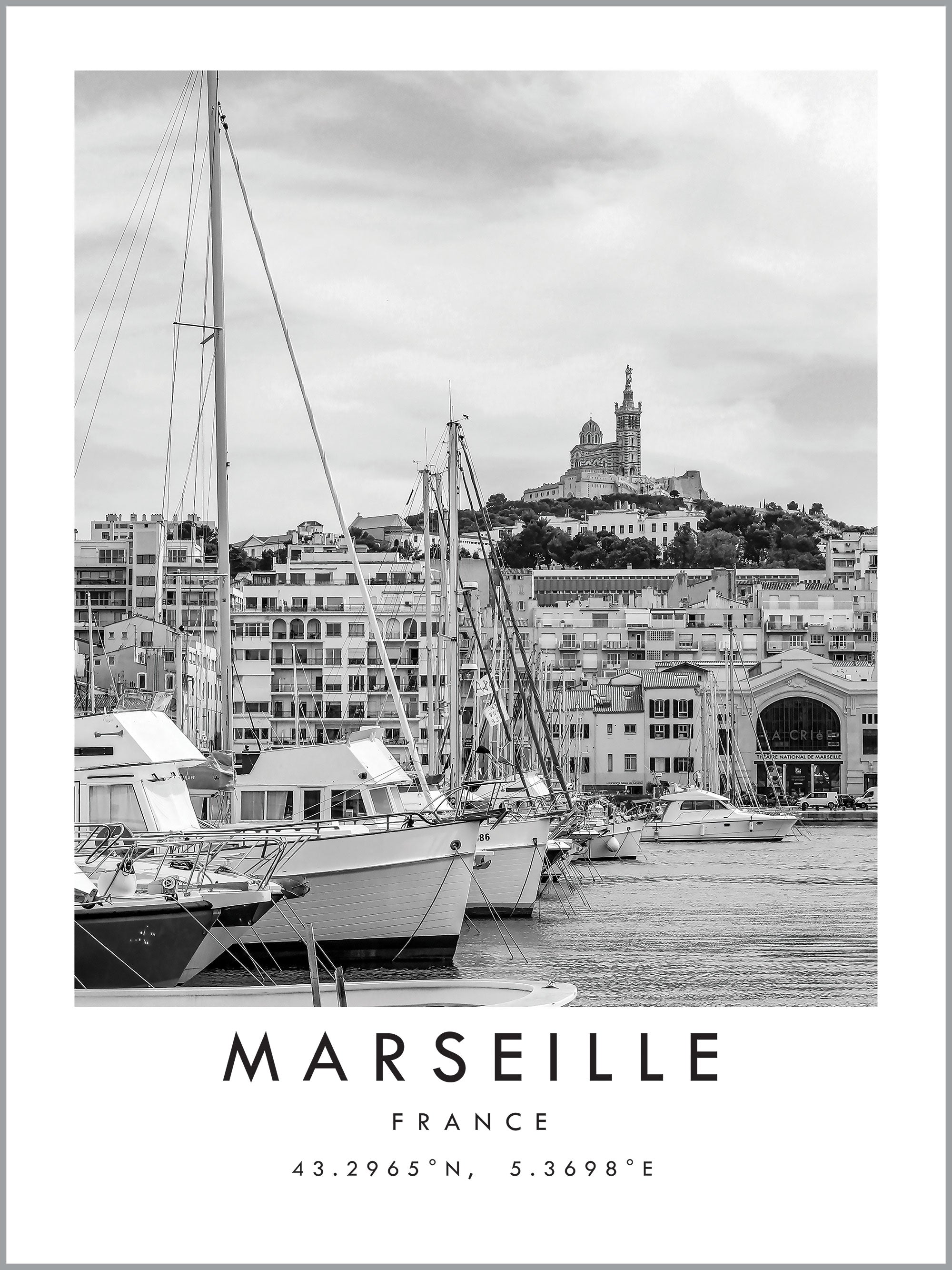 Marseille Travel Print