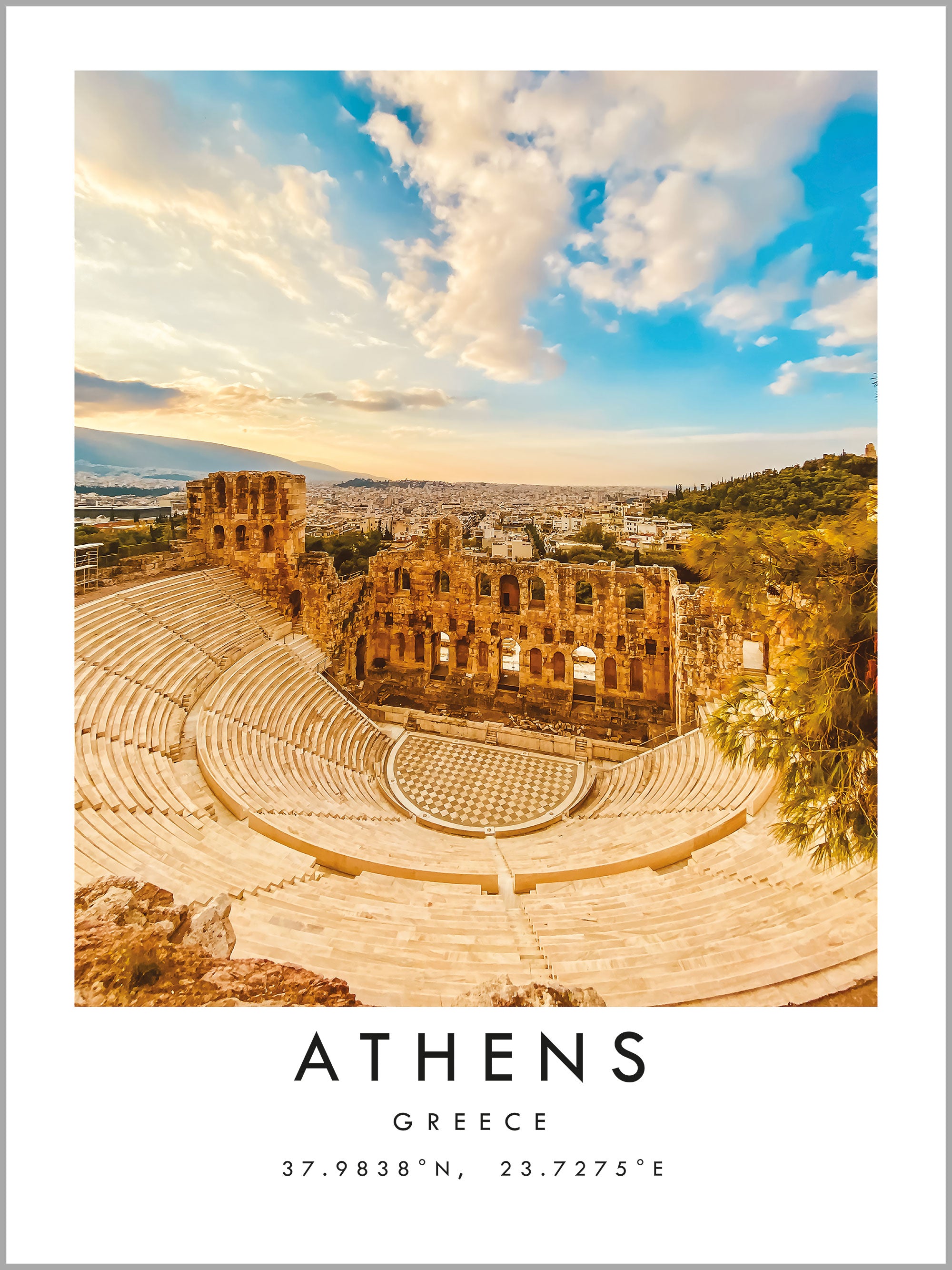 Athens Travel Print