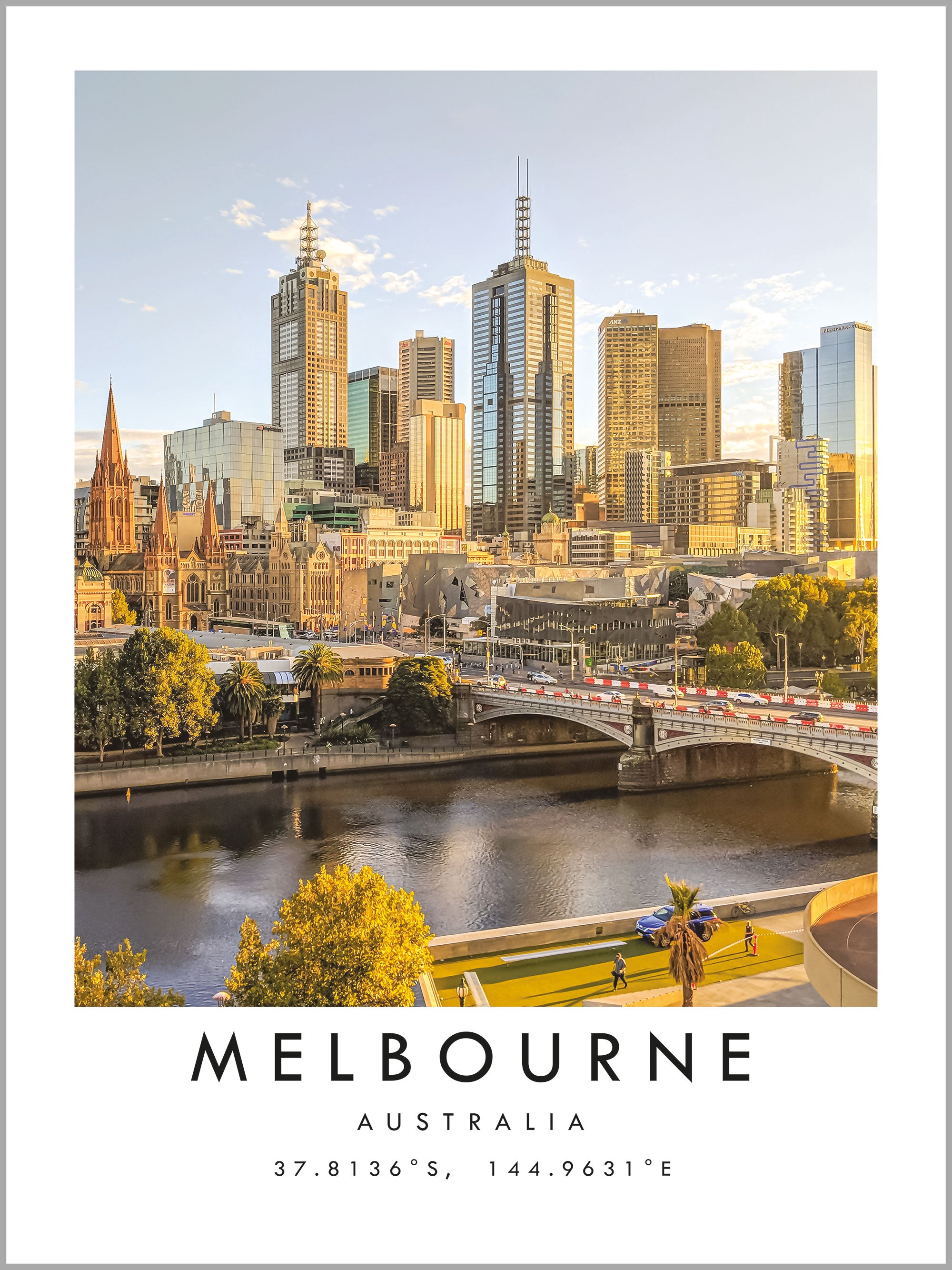 Melbourne Travel Print