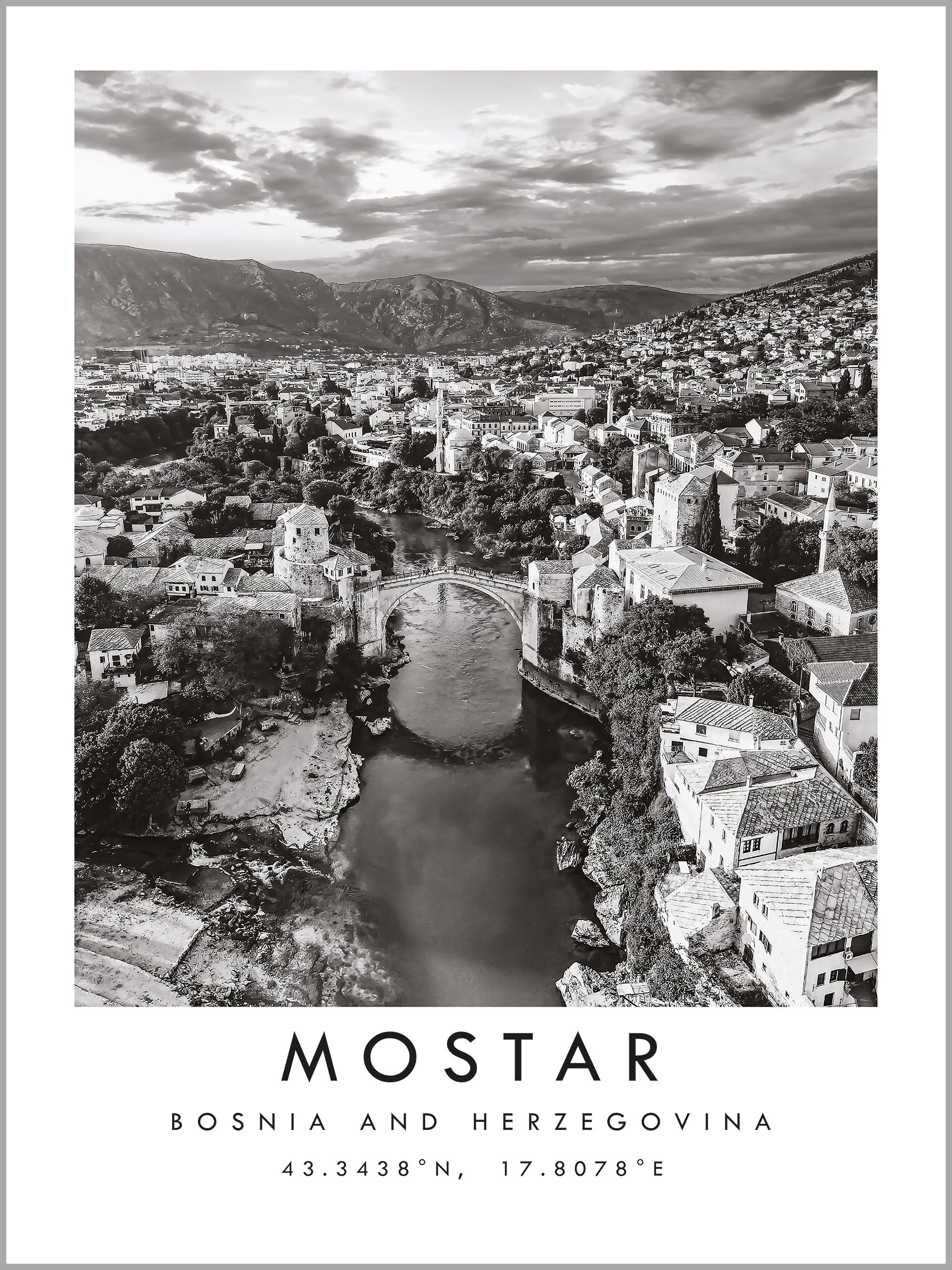 Mostar Travel Print