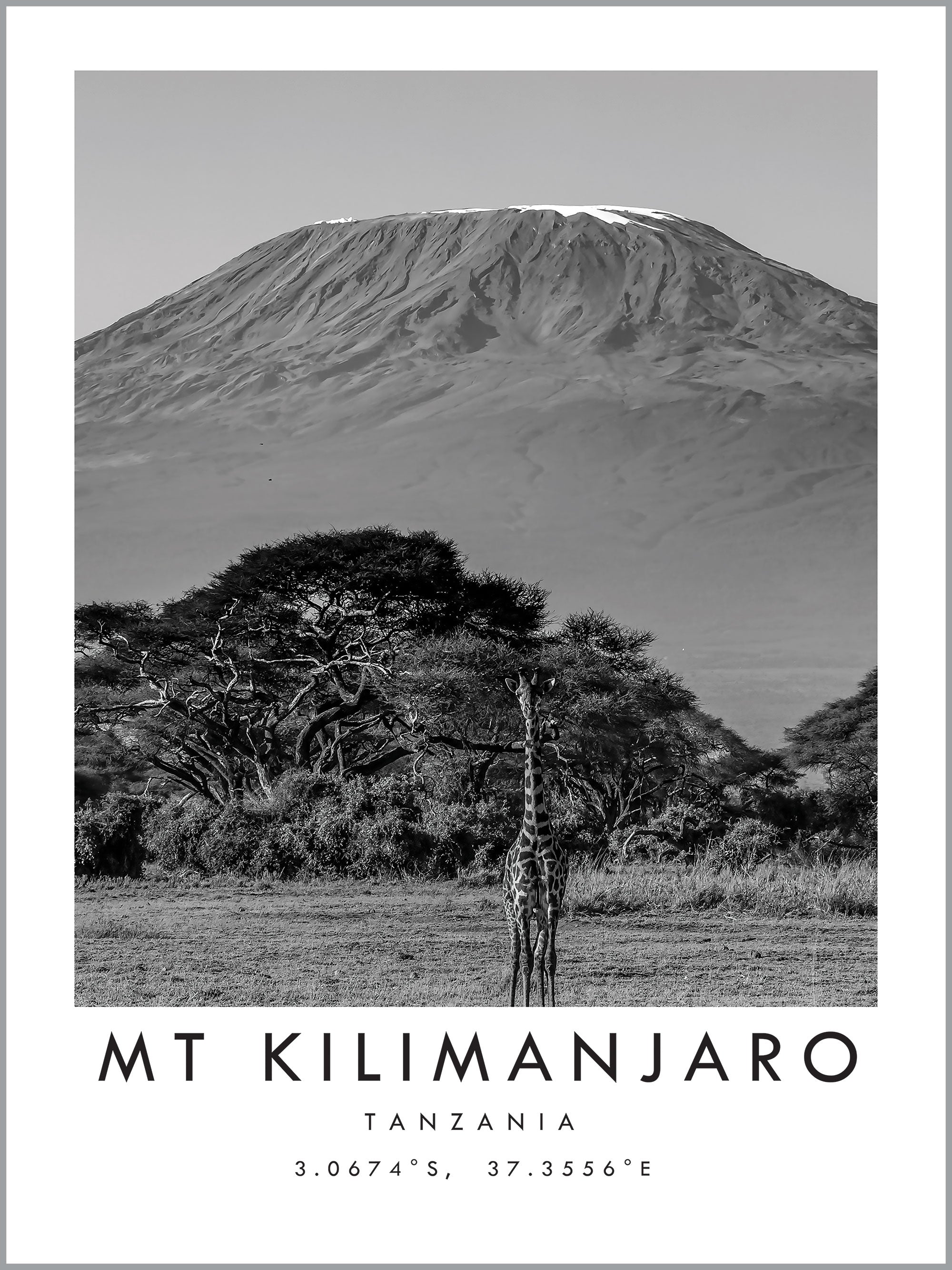 Mount Kilimanjaro Travel Print