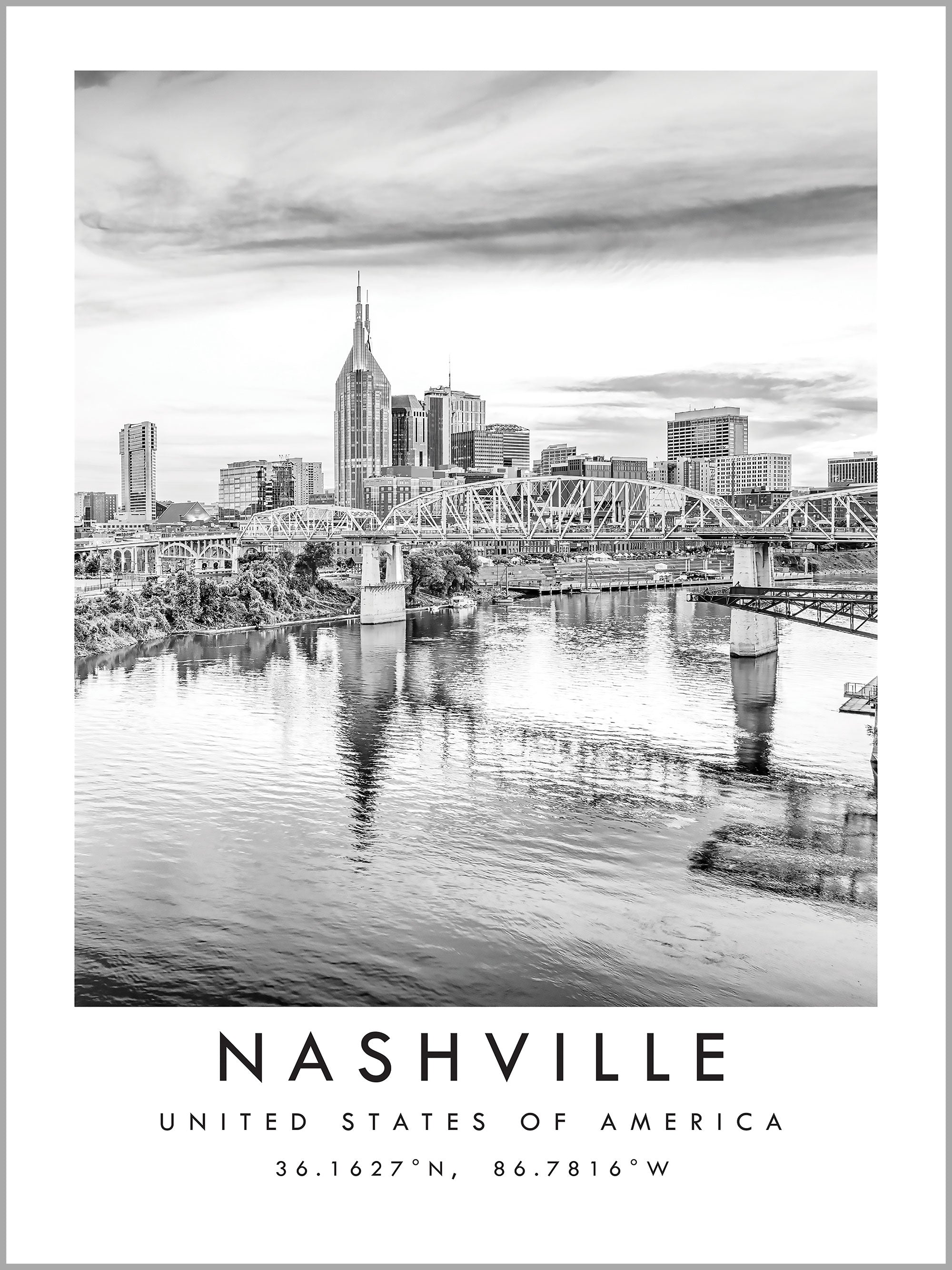 Nashville Travel Print