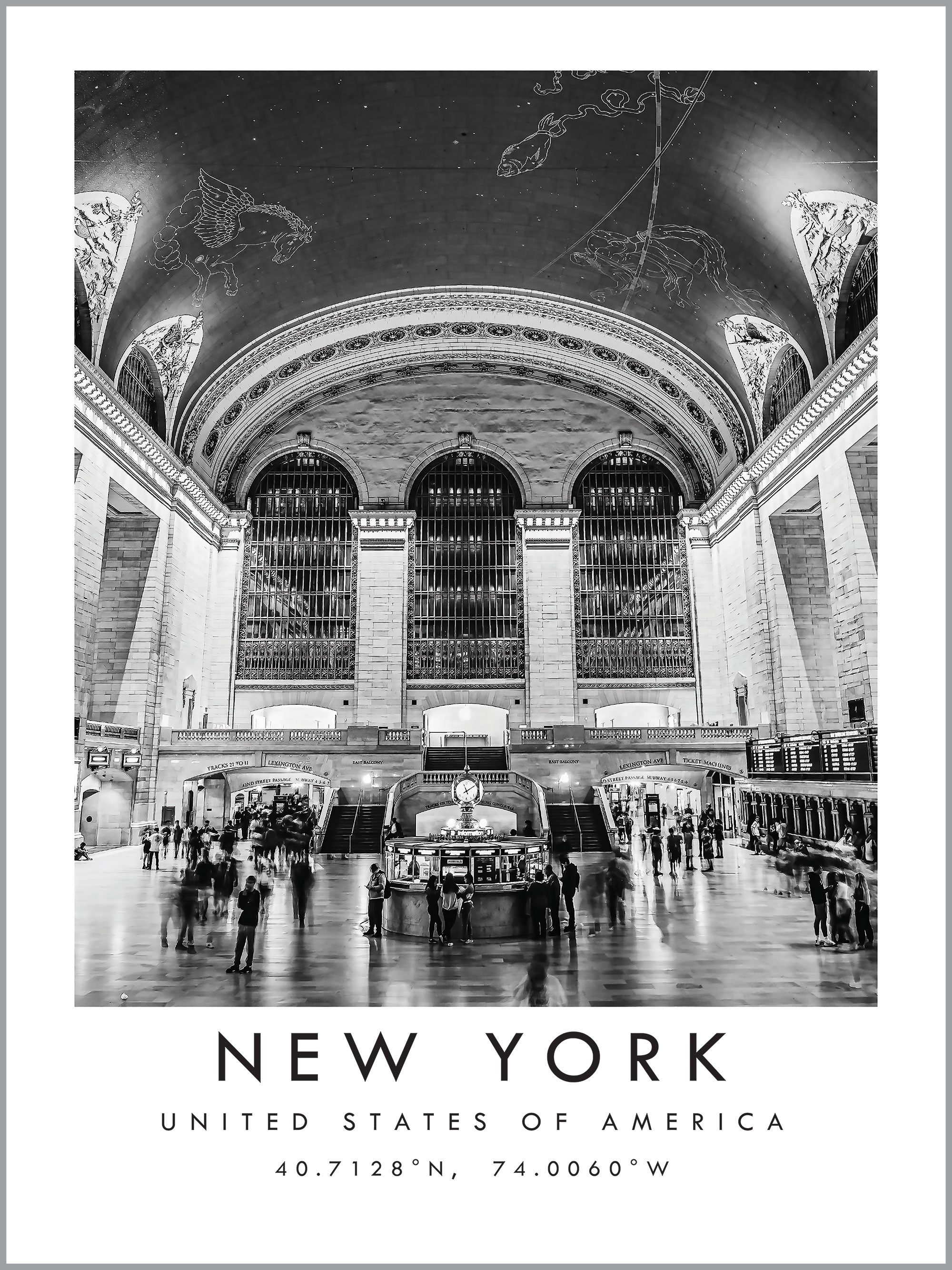 New York Central Station Travel Print