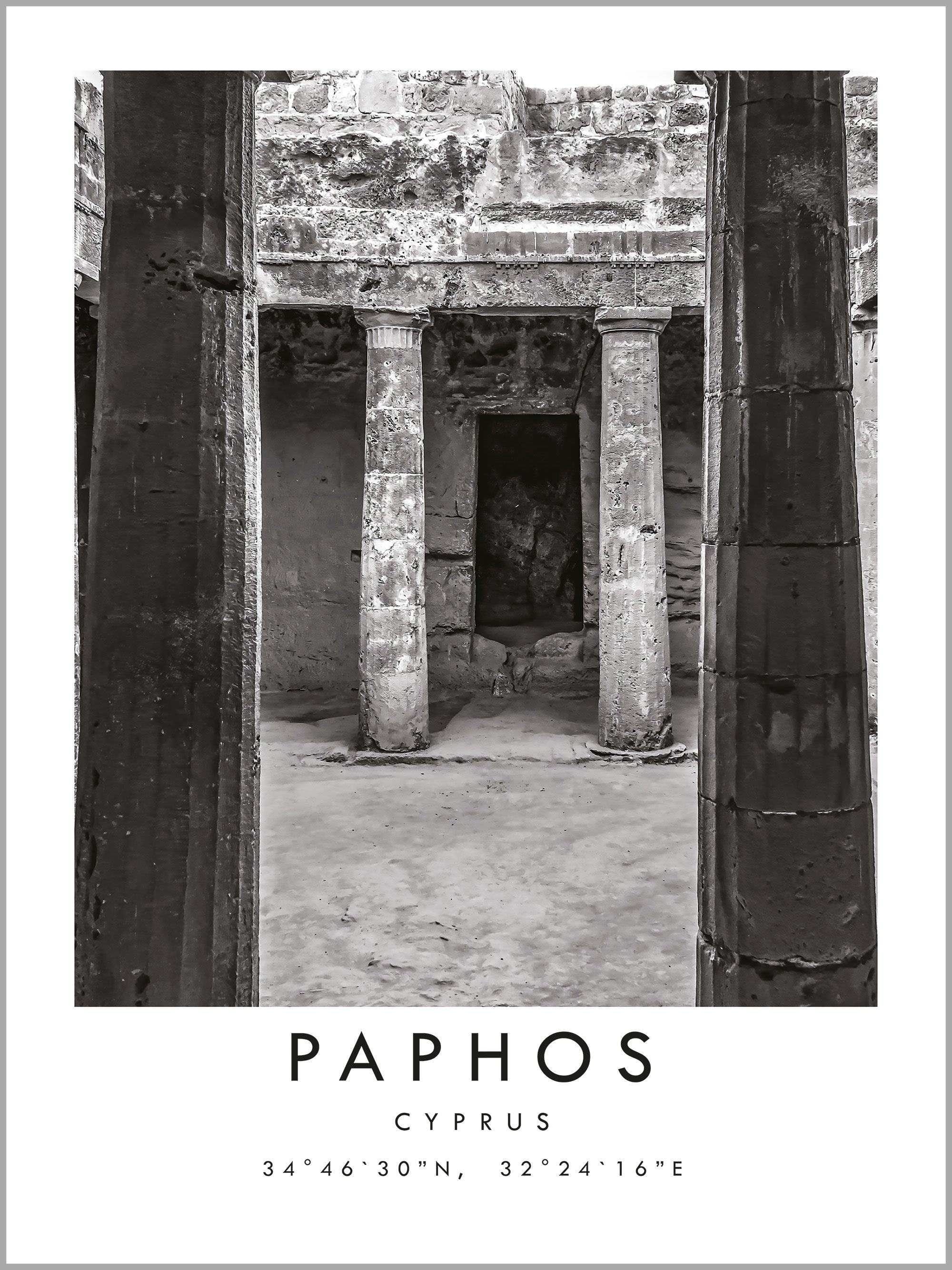 Paphos Travel Print