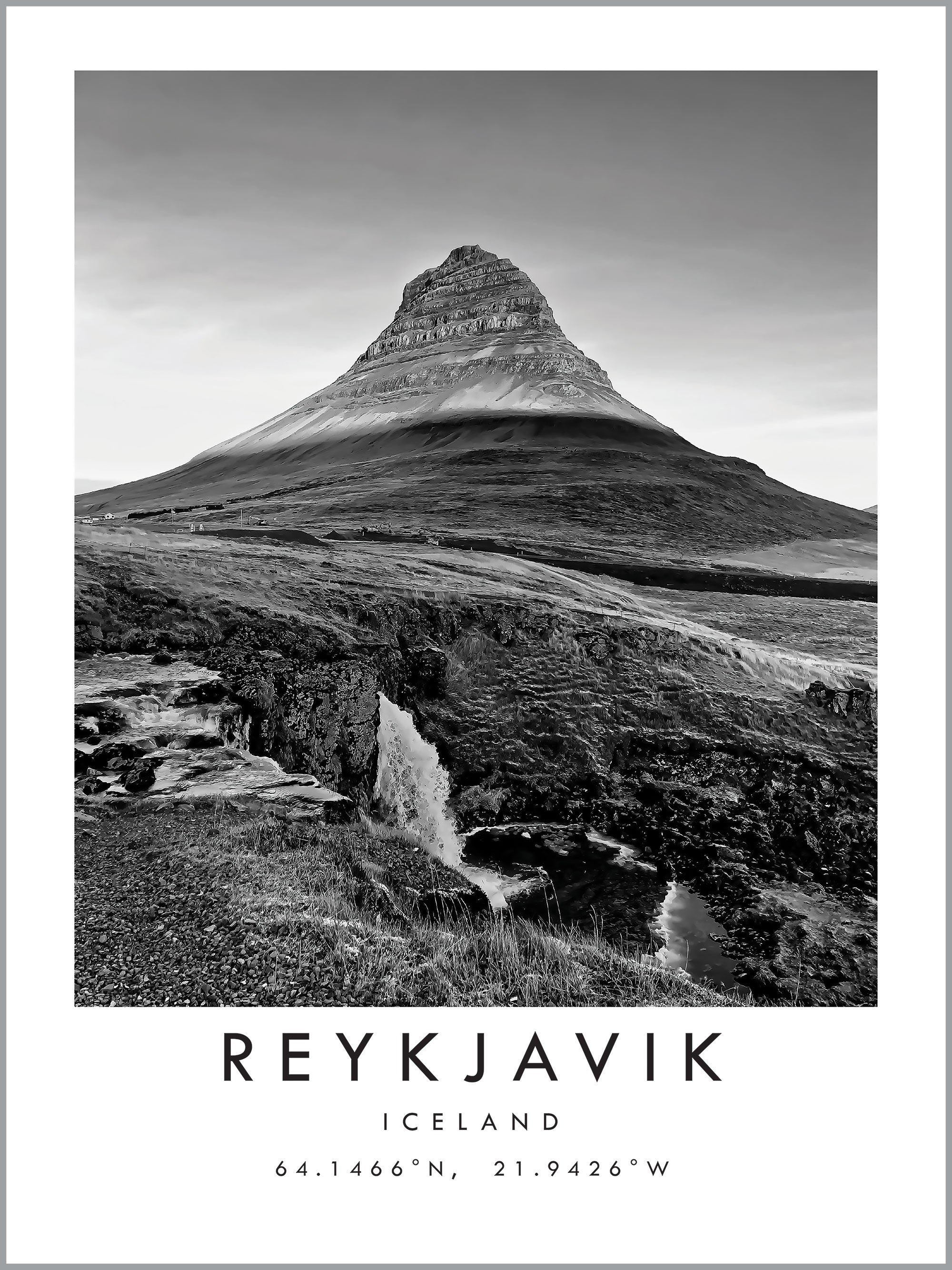 Reykjavik Travel Print