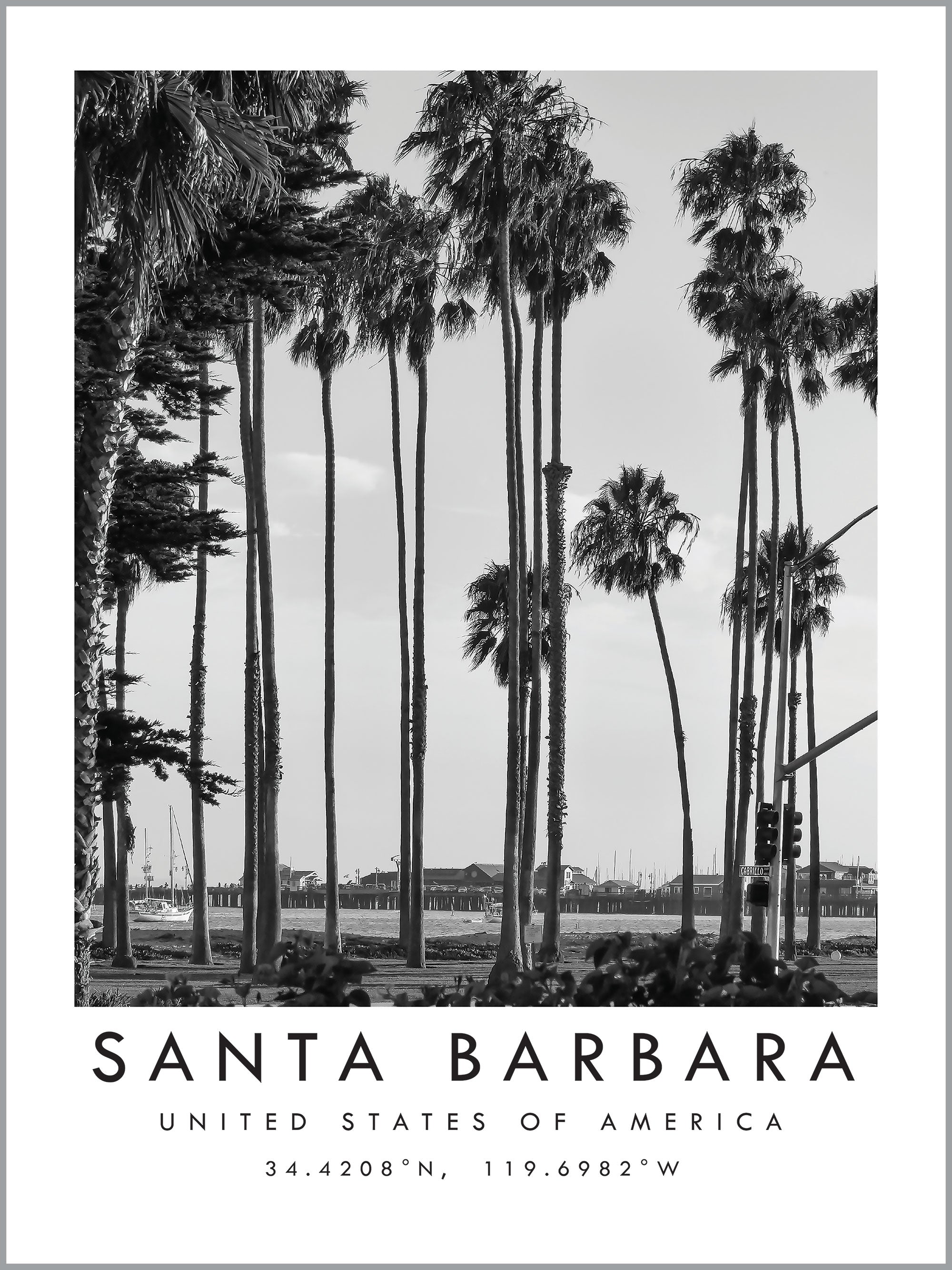 Santa Barbara Travel Print