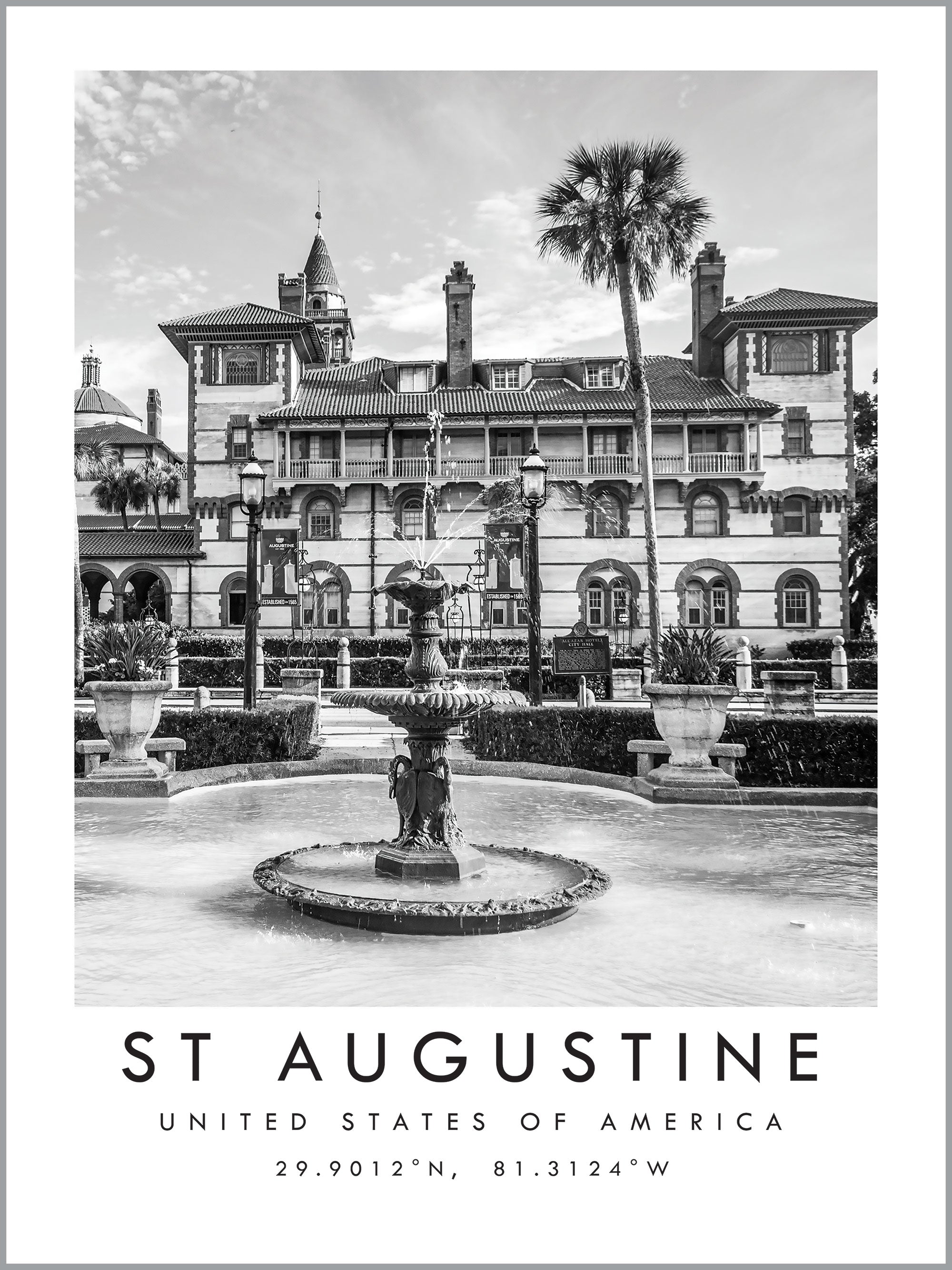St Augustine Travel Print