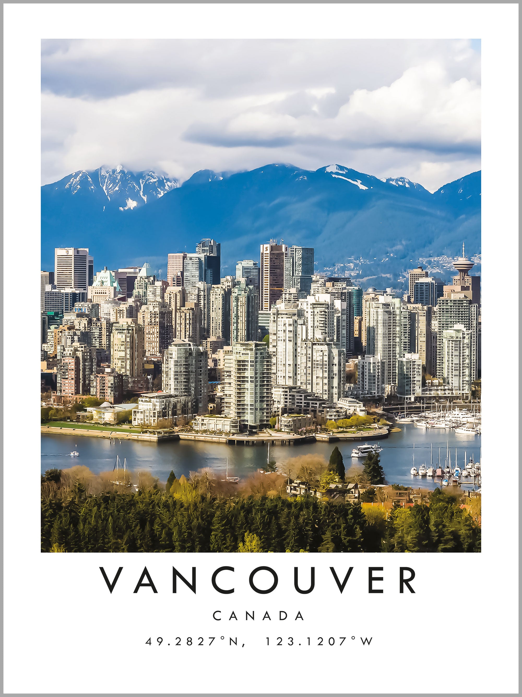 Vancouver Travel Print