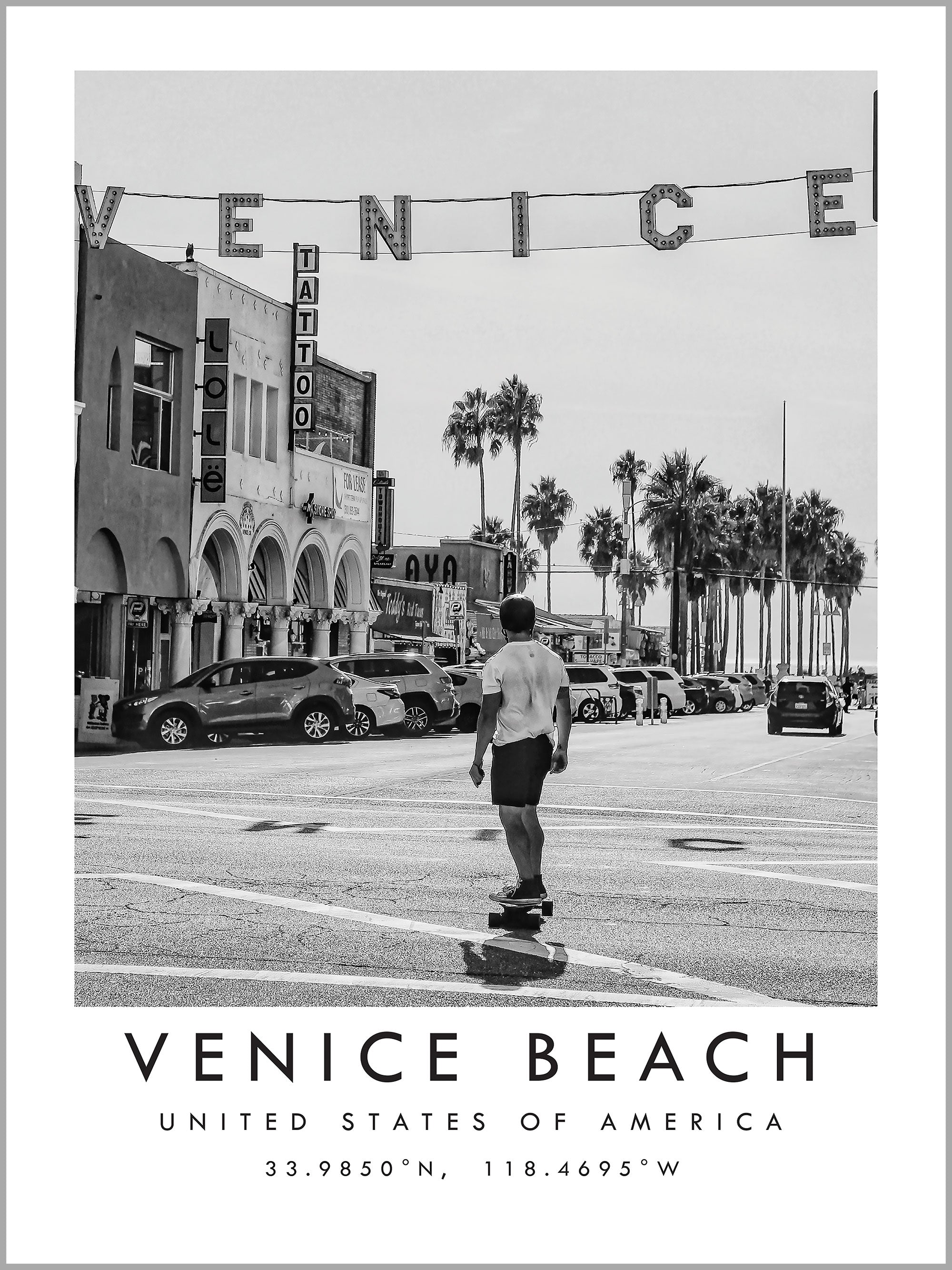 Venice Beach Travel Print