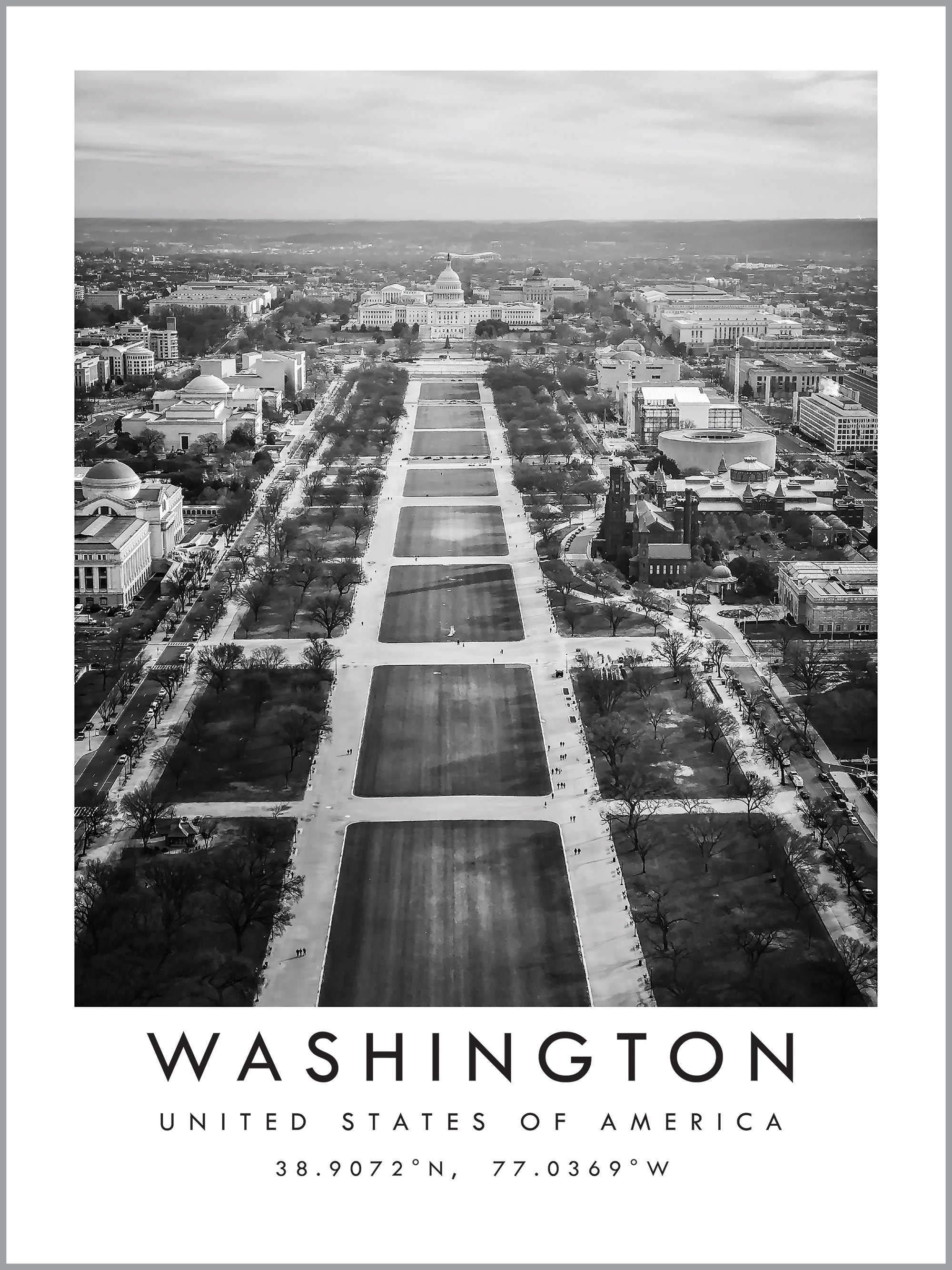 Washington Travel Print