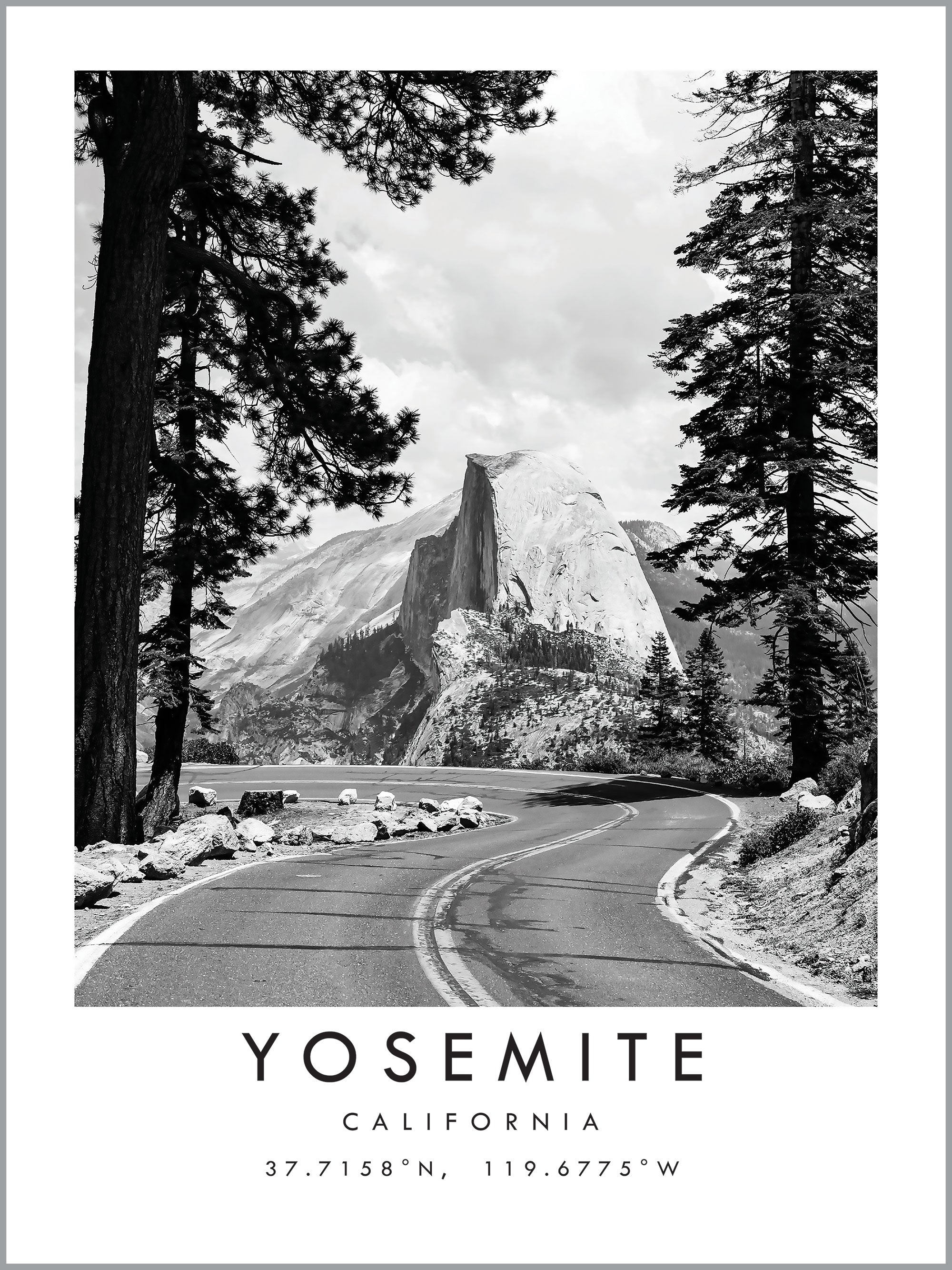 Yosemite Travel Print