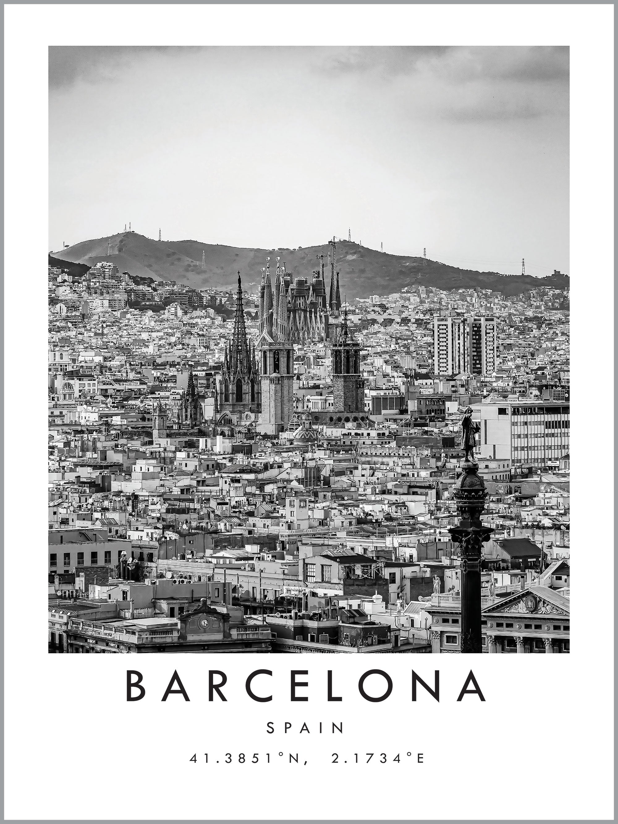 Barcelona Travel Print