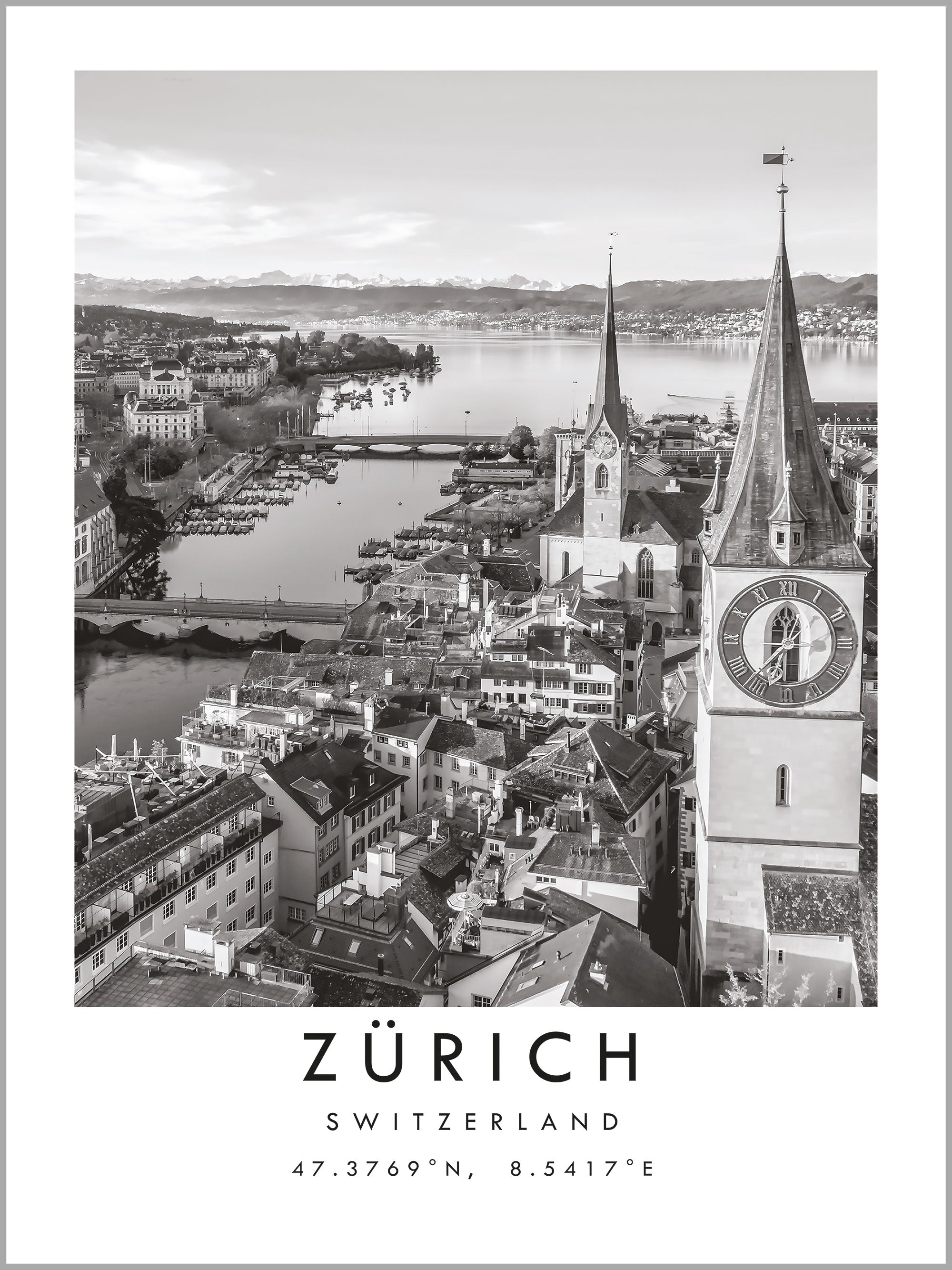 Zurich Travel Print