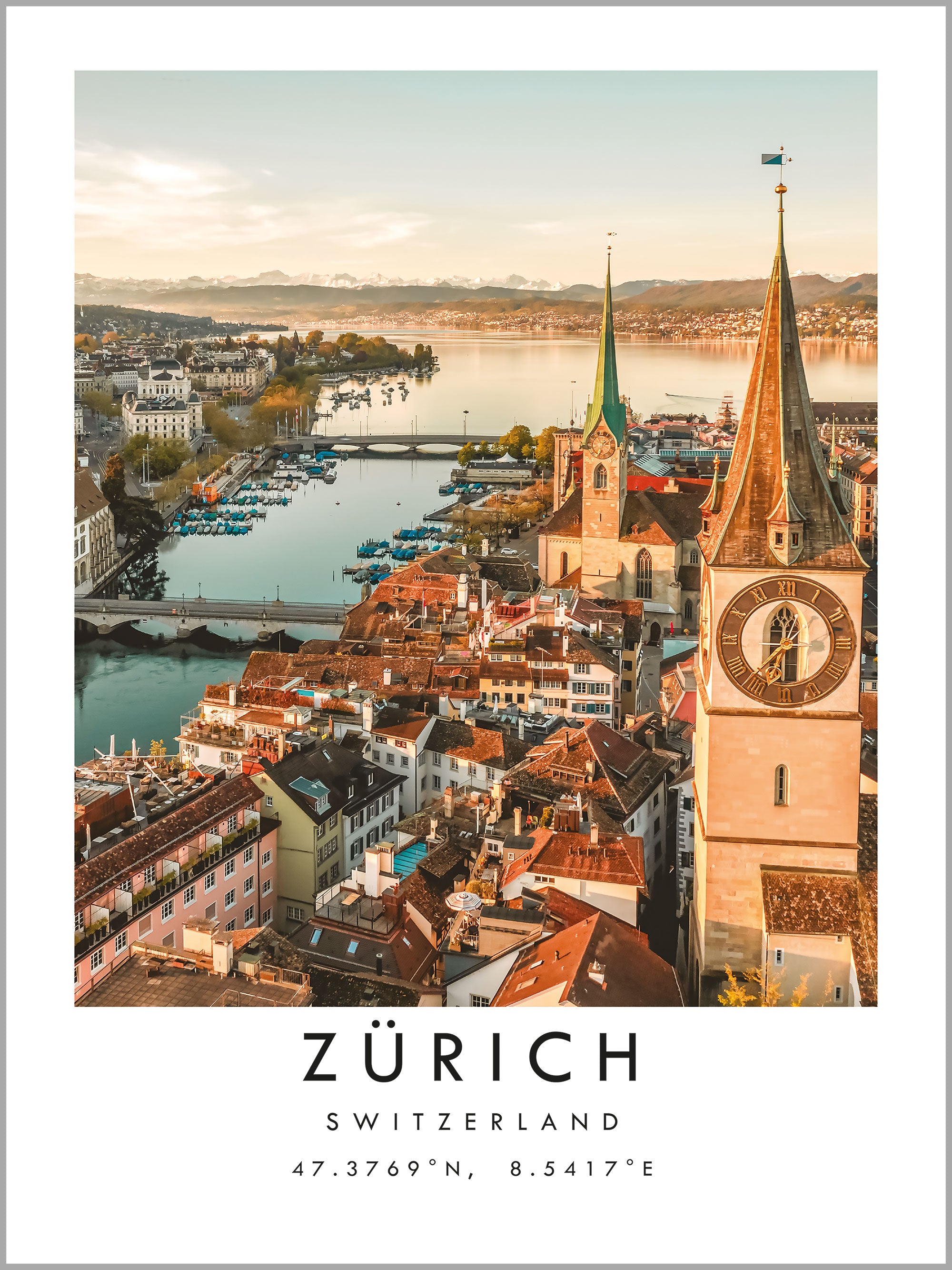 Zurich Travel Print