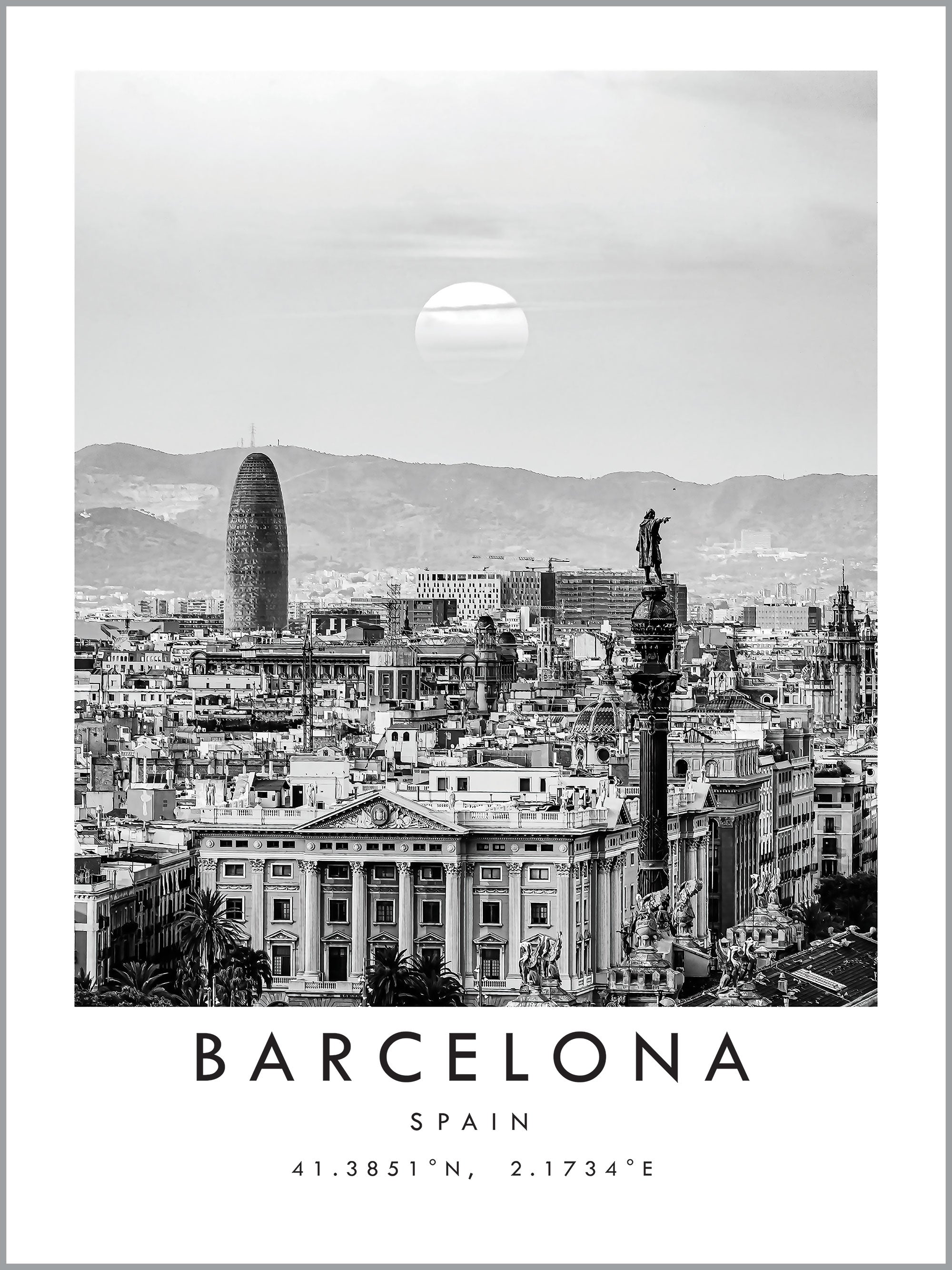 Barcelona Travel Print