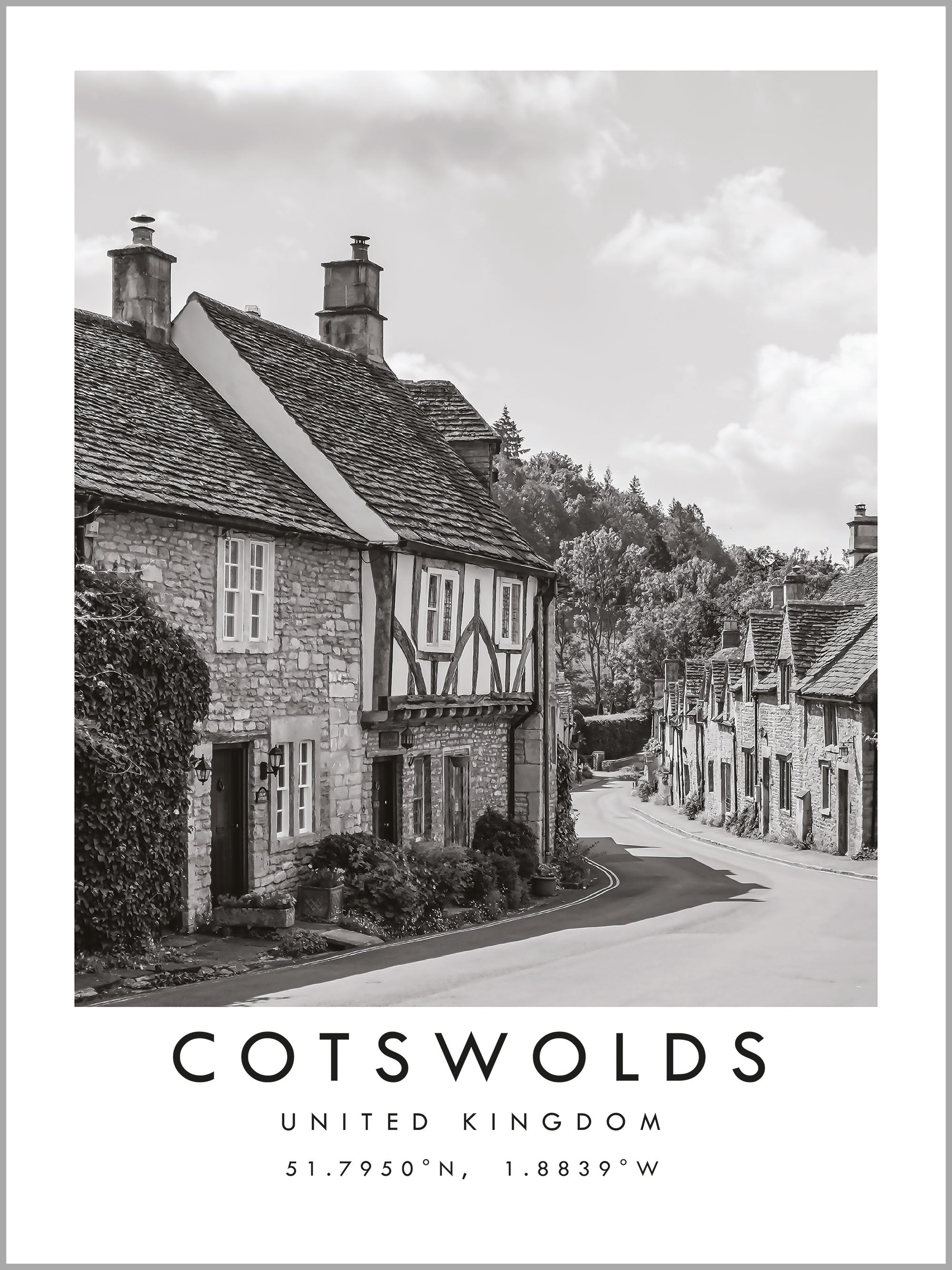 Cotswolds Travel Print