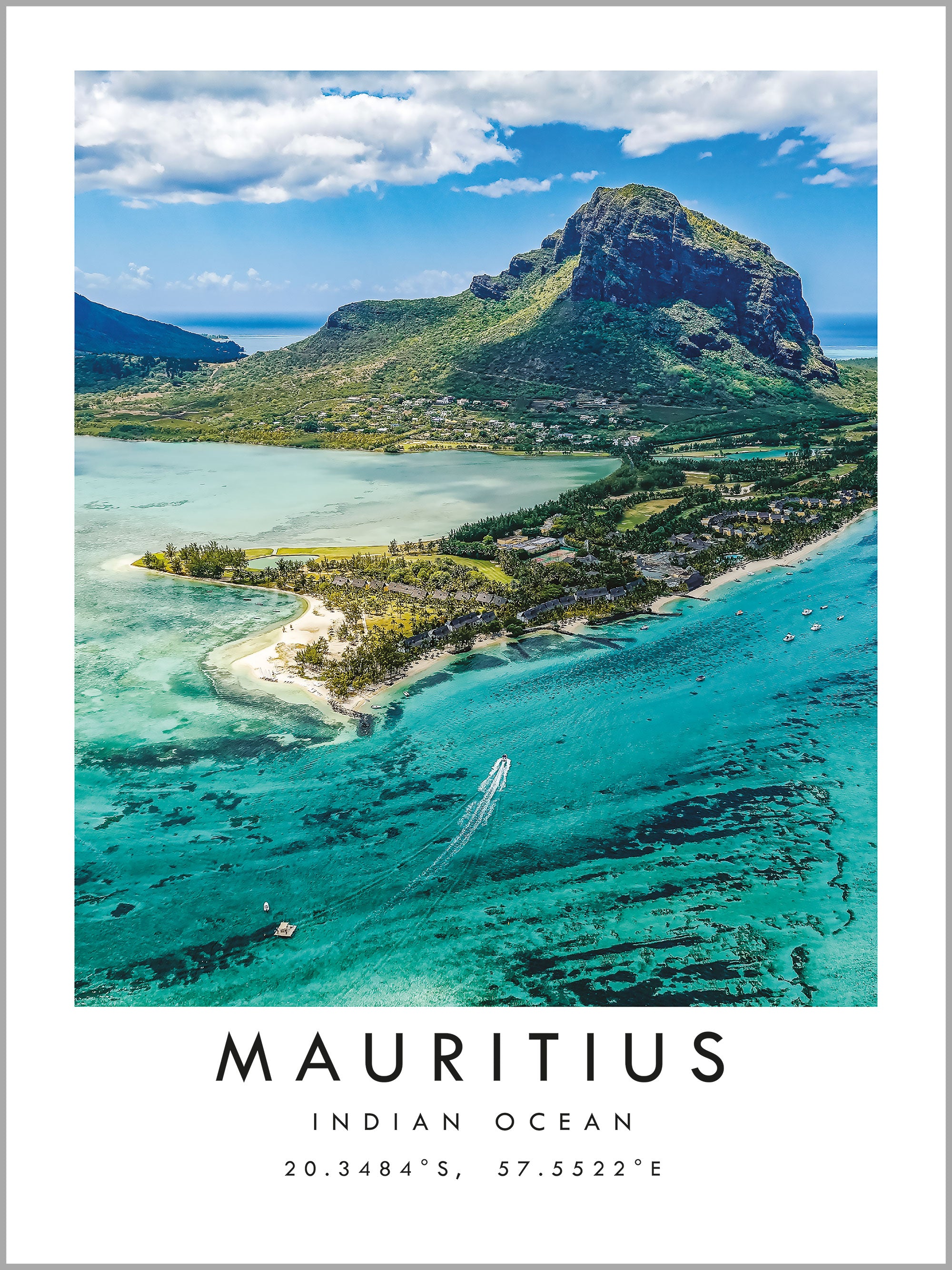 Mauritius Travel Print