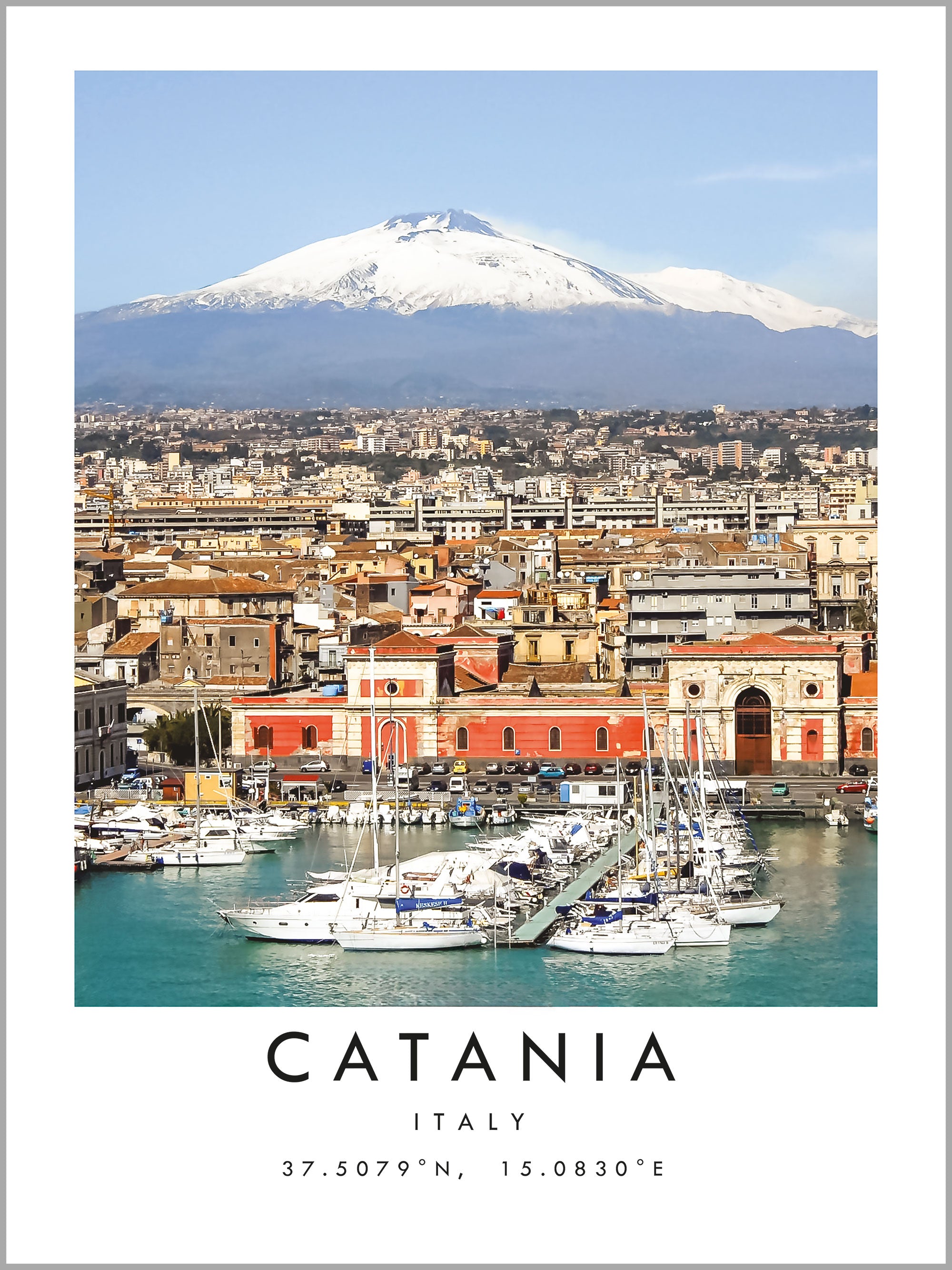 Catania Travel Print