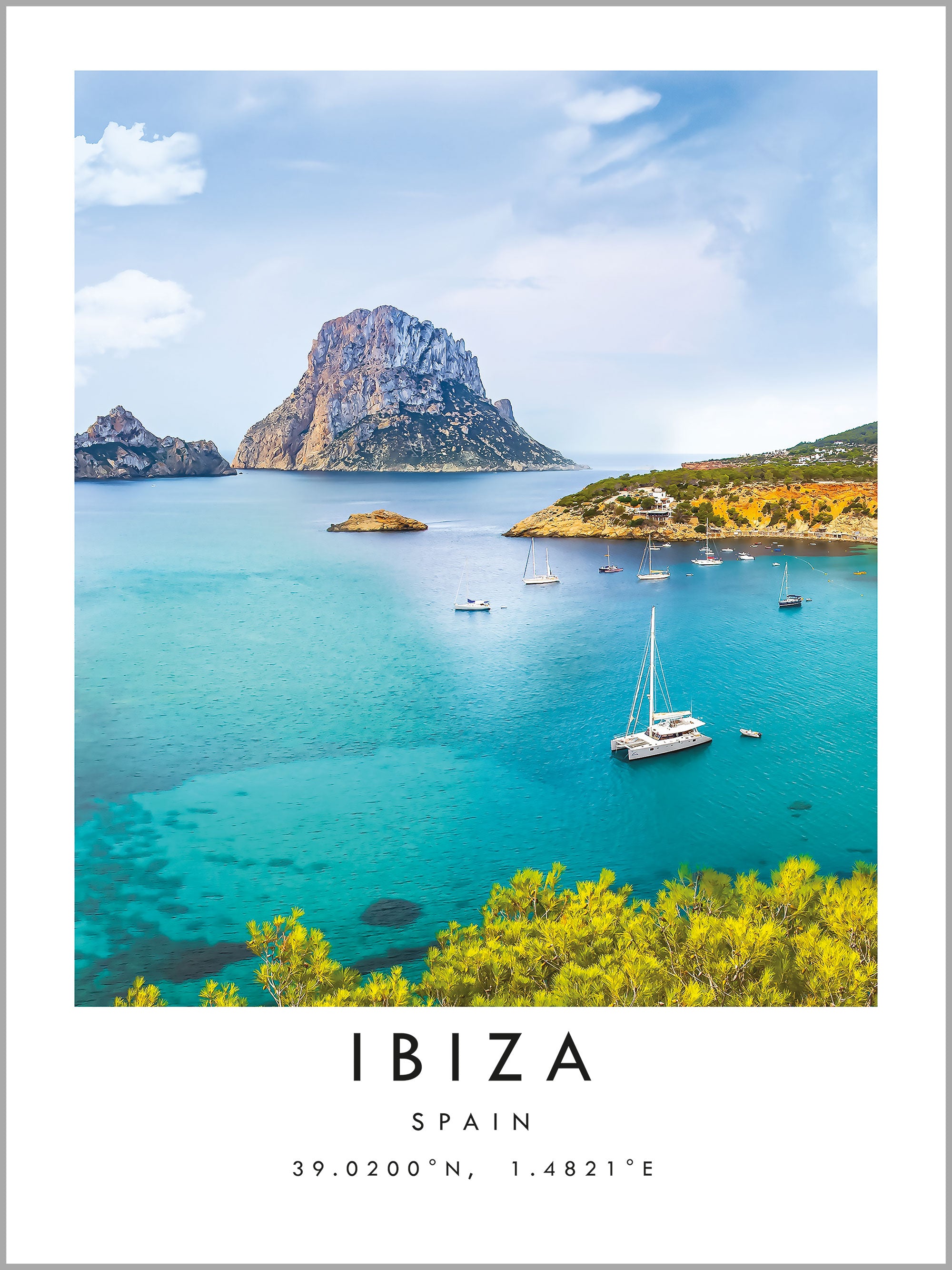 Ibiza Travel Print