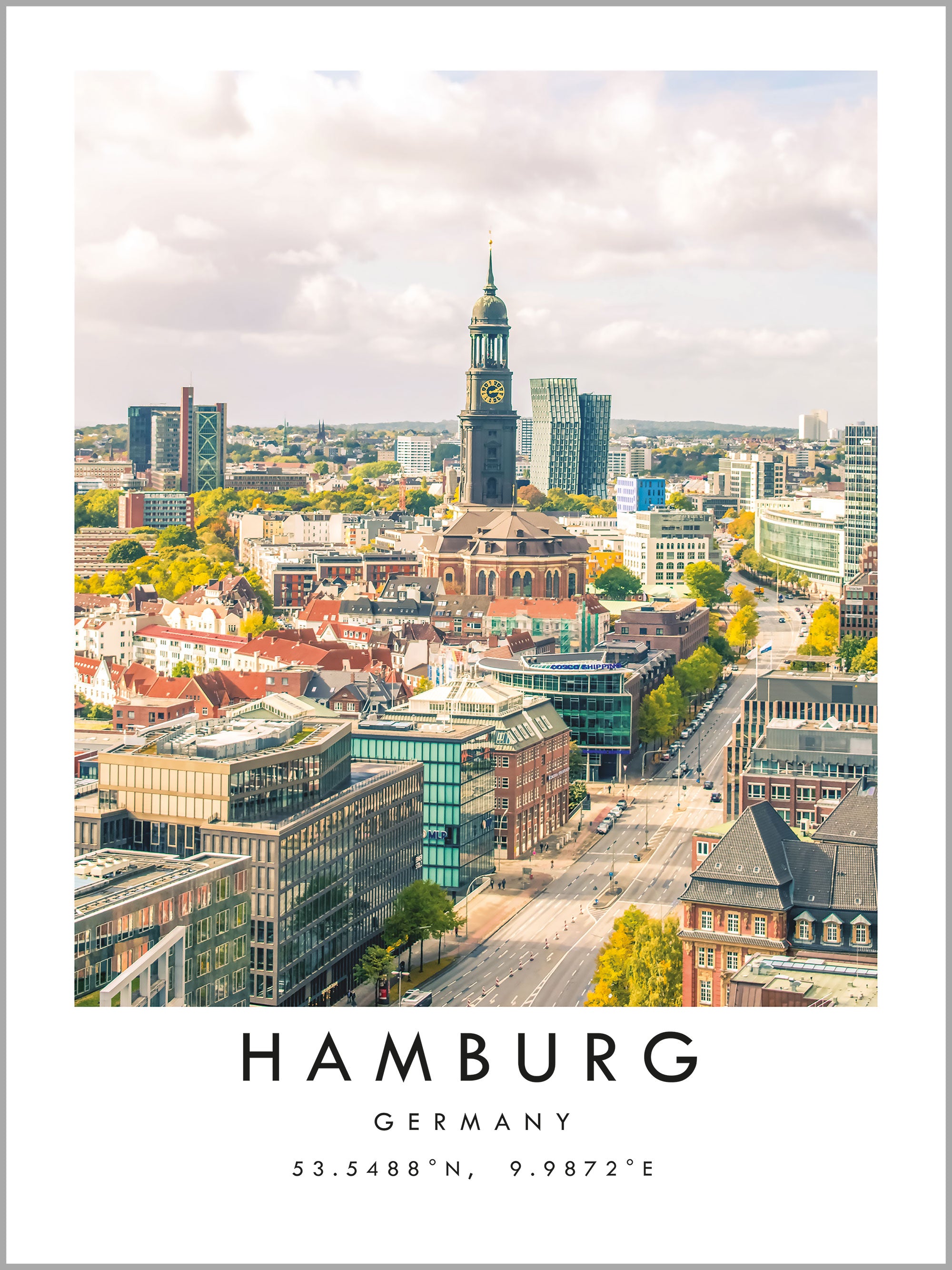 Hamburg Travel Print