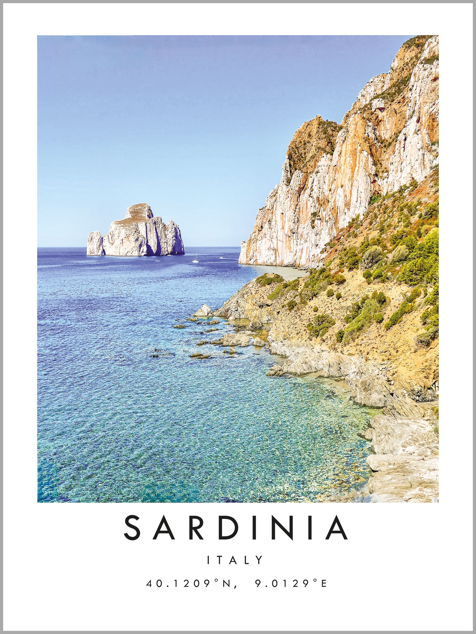 Sardinia Travel Print