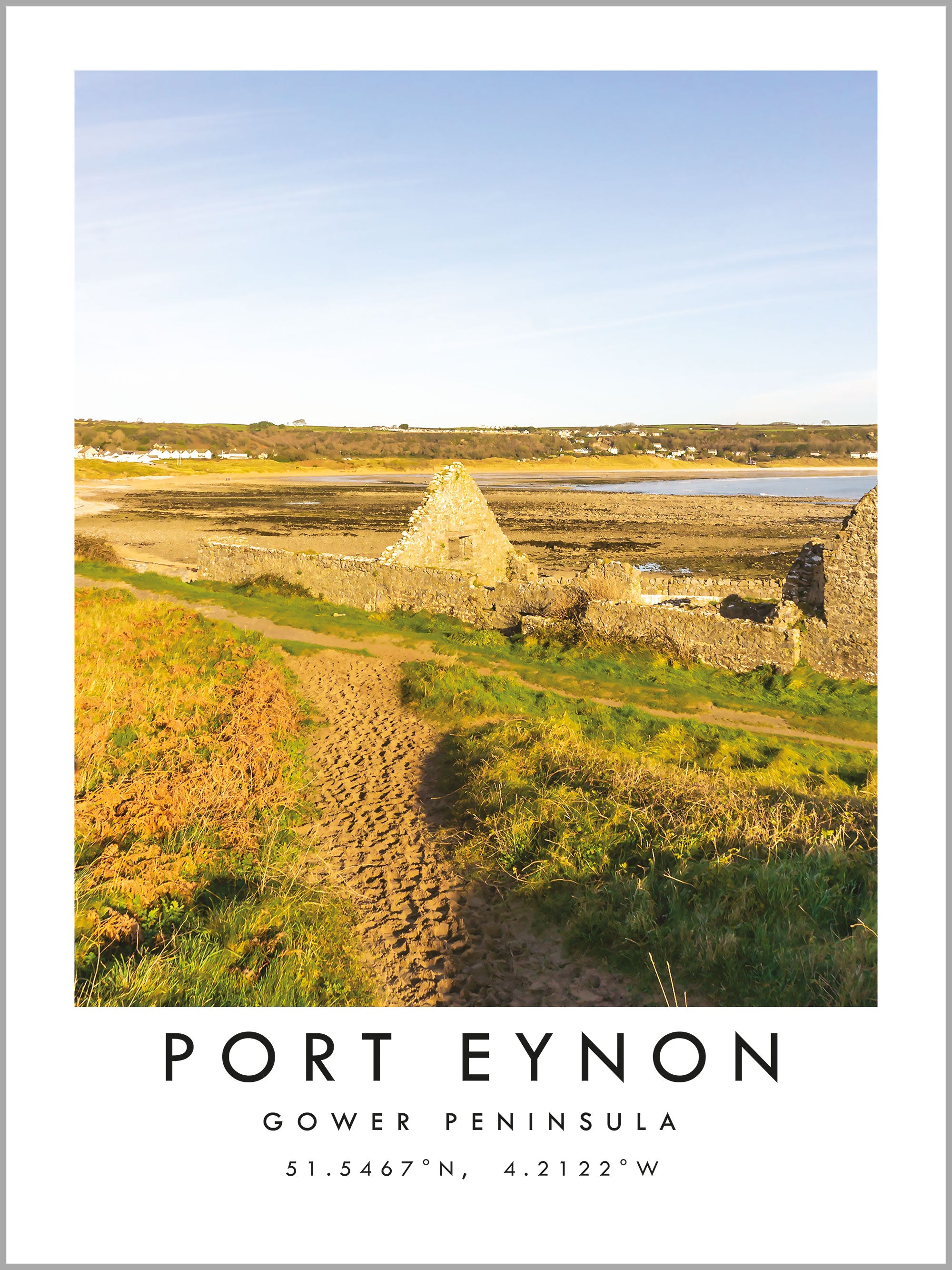 Port Eynon Travel Print