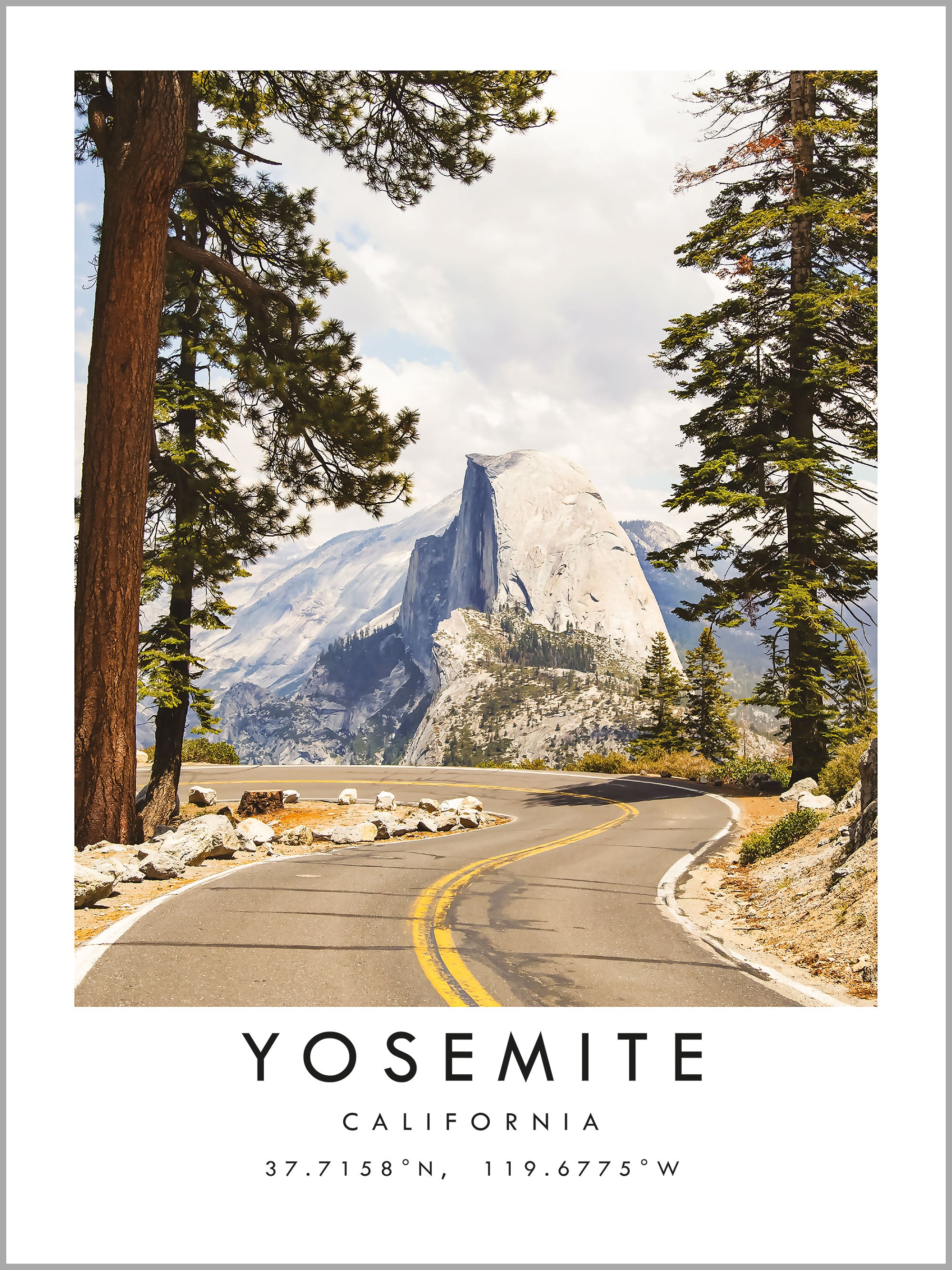 Yosemite Travel Print